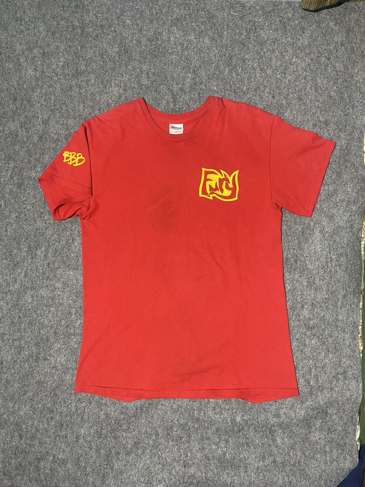 Band Tees Rare Fury OCHC inverted Logo Triple B Record Tshirt Size US M / EU 48-50 / 2 - 2 Thumbnail