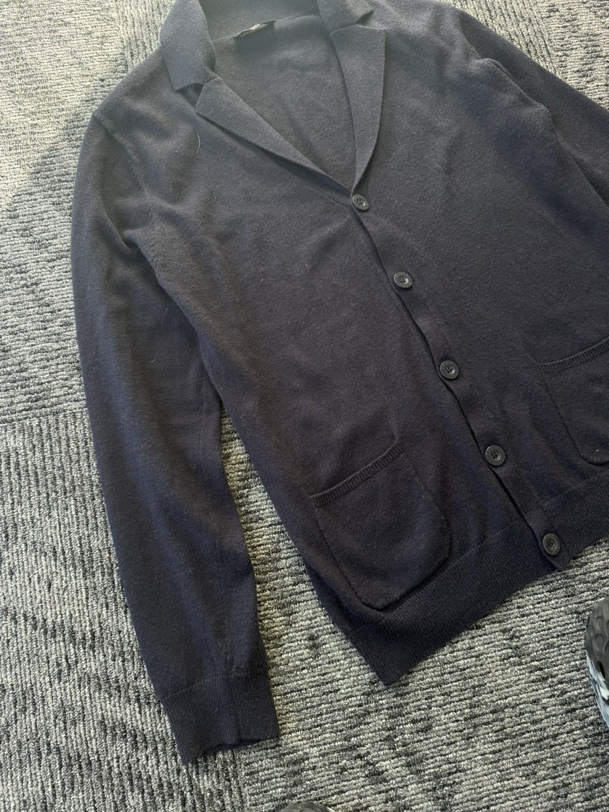 Z Zegna ZZegna mens cardigan blue wool Size US M / EU 48-50 / 2 - 3 Thumbnail