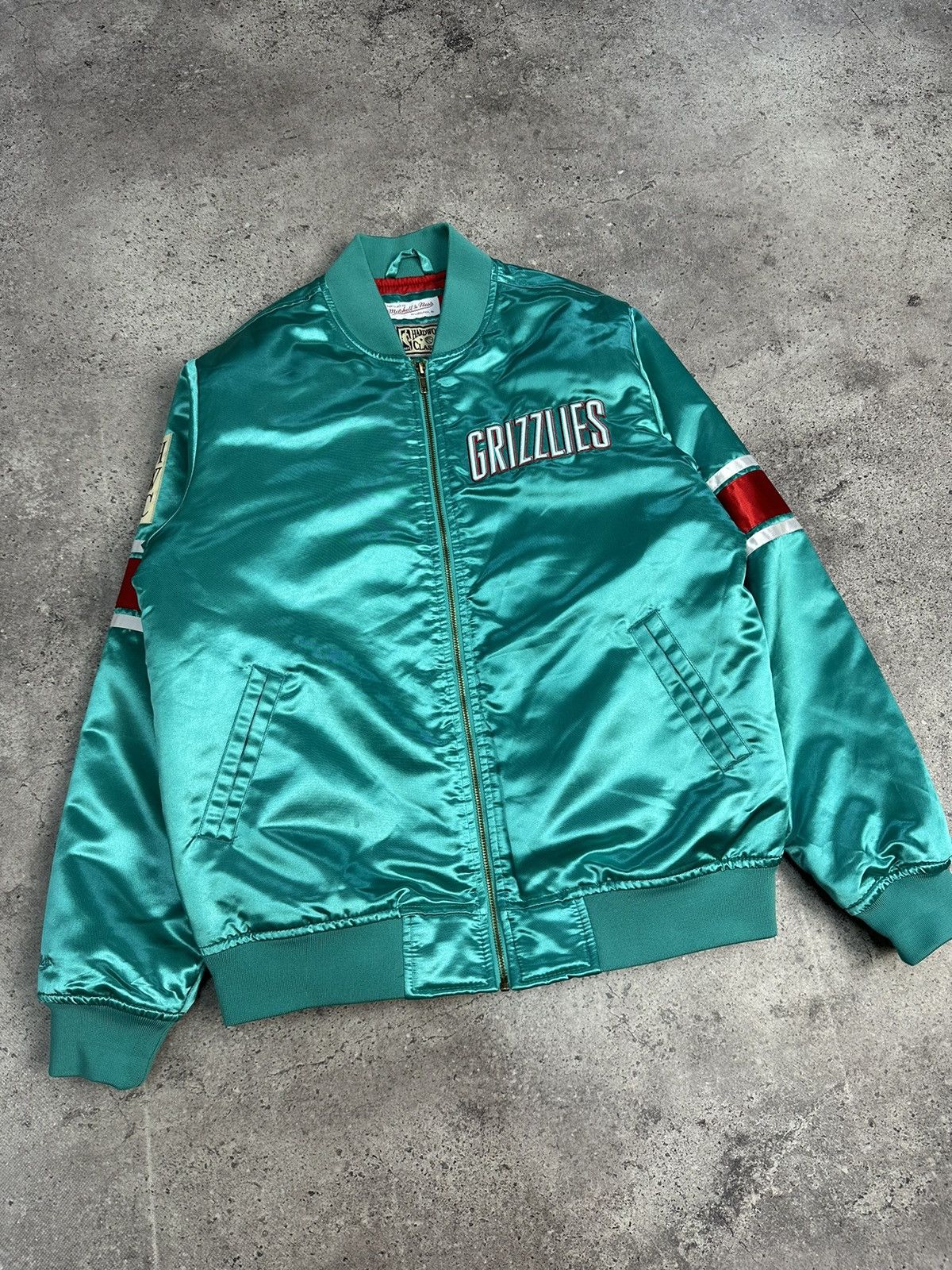 Mitchell & Ness × NBA Vintage Mitchell & Ness Grizzlies NBA Bomber Jacket Size US M / EU 48-50 / 2 - 9 Thumbnail