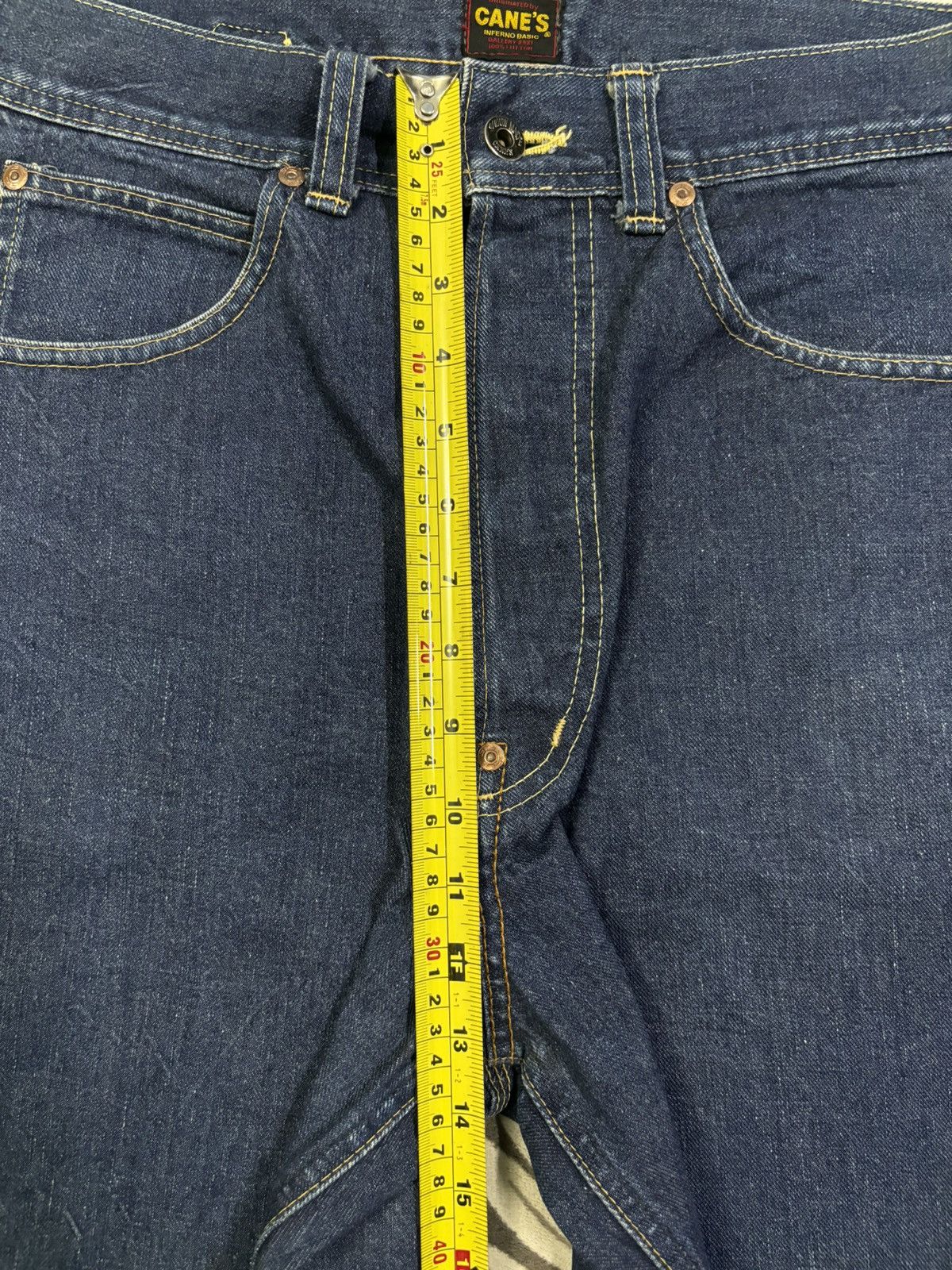 Sugar Cane Vintage 1990s Sugar Cane’s Selvedge Buckle Back Baggy Jeans Size US 30 / EU 46 - 21 Thumbnail