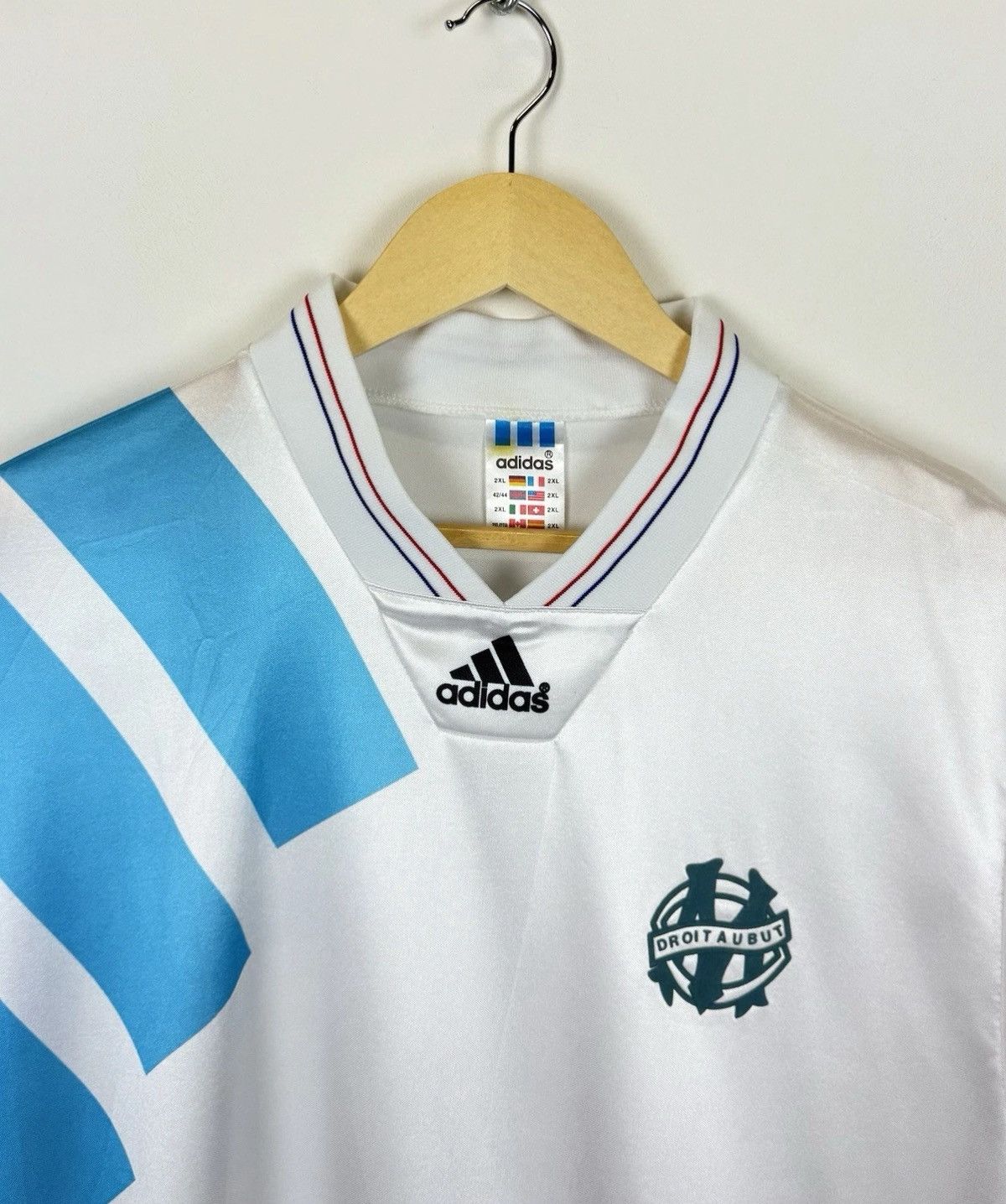 Adidas Vintage Olympique Marseille Soccer Jersey Foolball Shirt Top Size US XXL / EU 58 / 5 - 2 Thumbnail