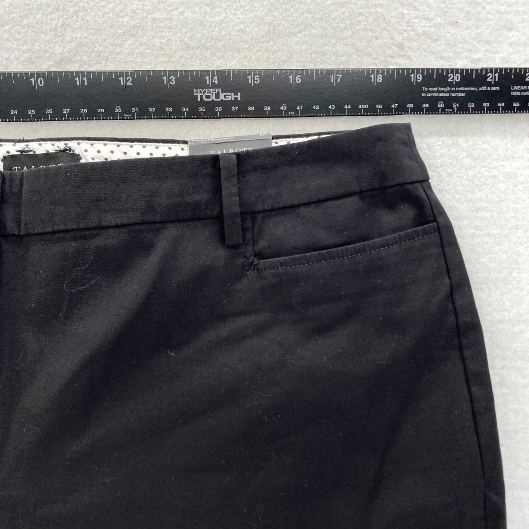 Talbots Talbots Skimmer Women's 16P Petite Black Stretch Fabric Slim Leg Cropped Size 26" / US 2 / IT 38 - 6 Thumbnail