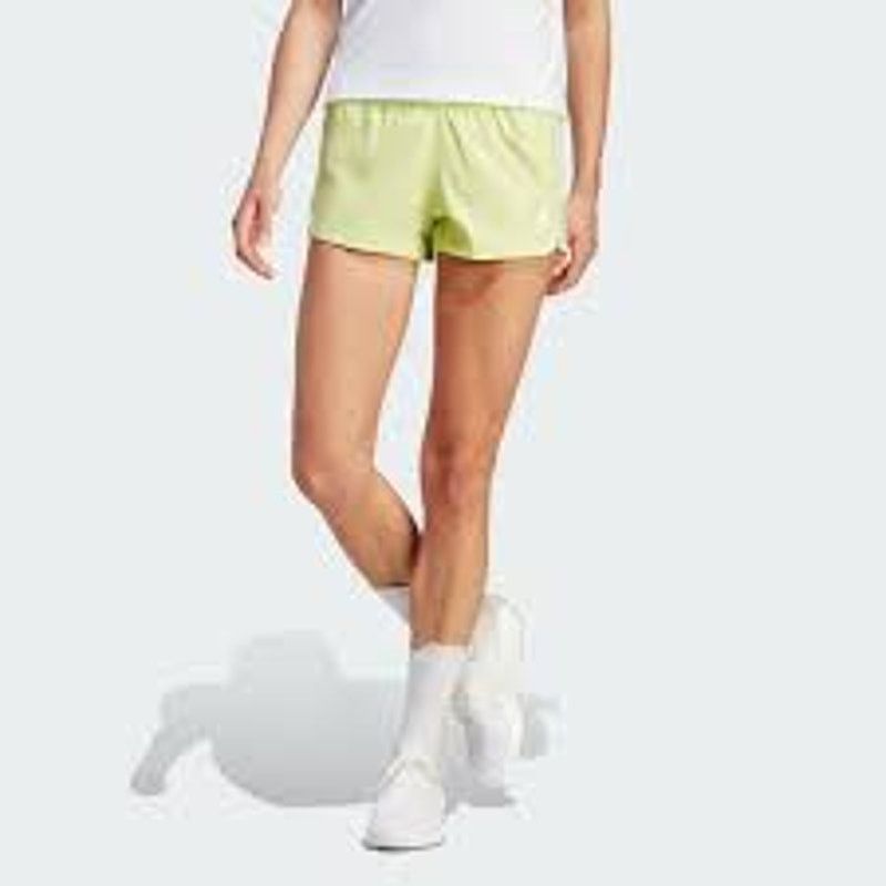 Adidas NWT Womens Adidas PACER 3-STRIPES WOVEN SHORTS - IM2339 Sz L Size 34" / US 12 / IT 48 - 2 Thumbnail