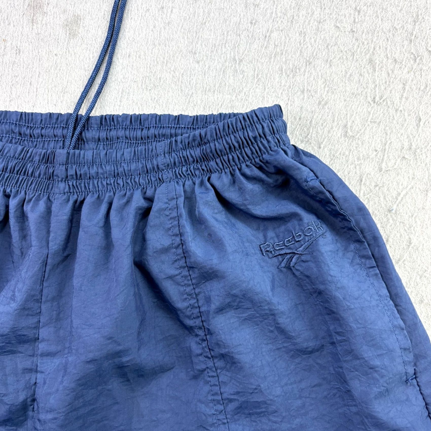 Reebok VINTAGE Reebok Jogger Track Pants Mens L Blue 90s Stretch Tapered Athletic Casual Pants Mens Size US 33 - 3 Thumbnail