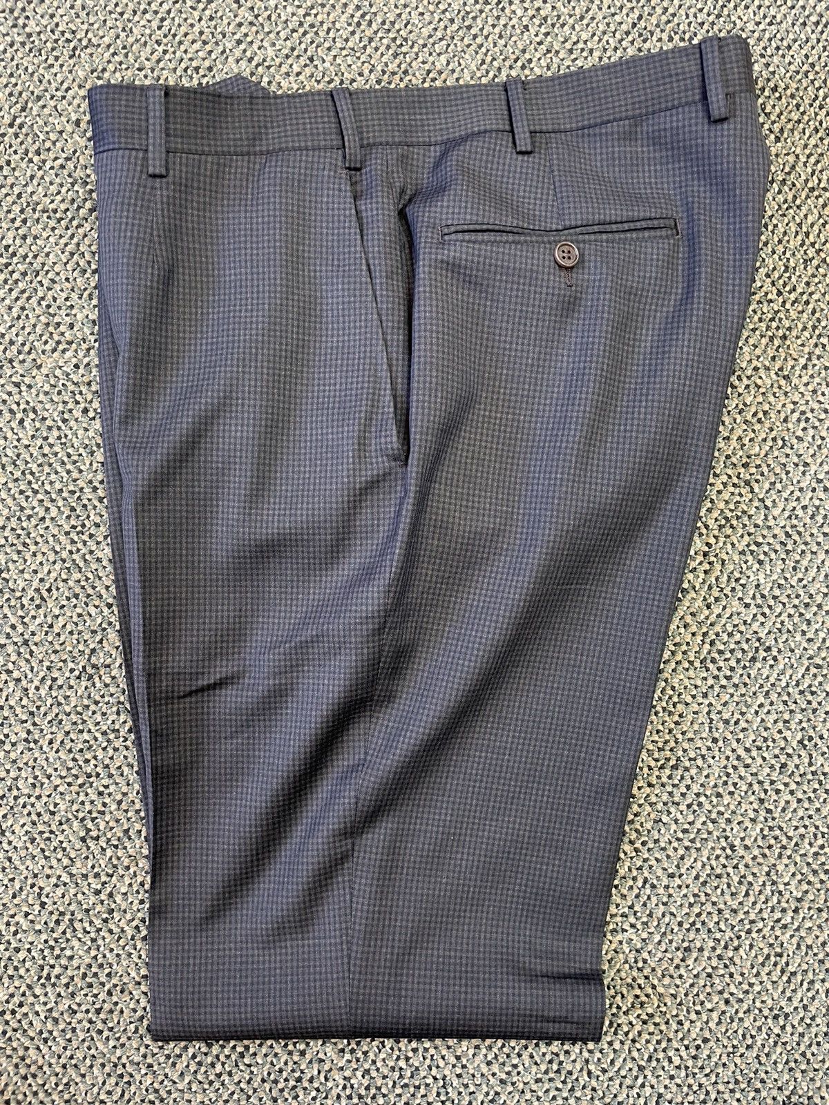 Canali Mini Check Wool Suit Size 40L - 8 Thumbnail