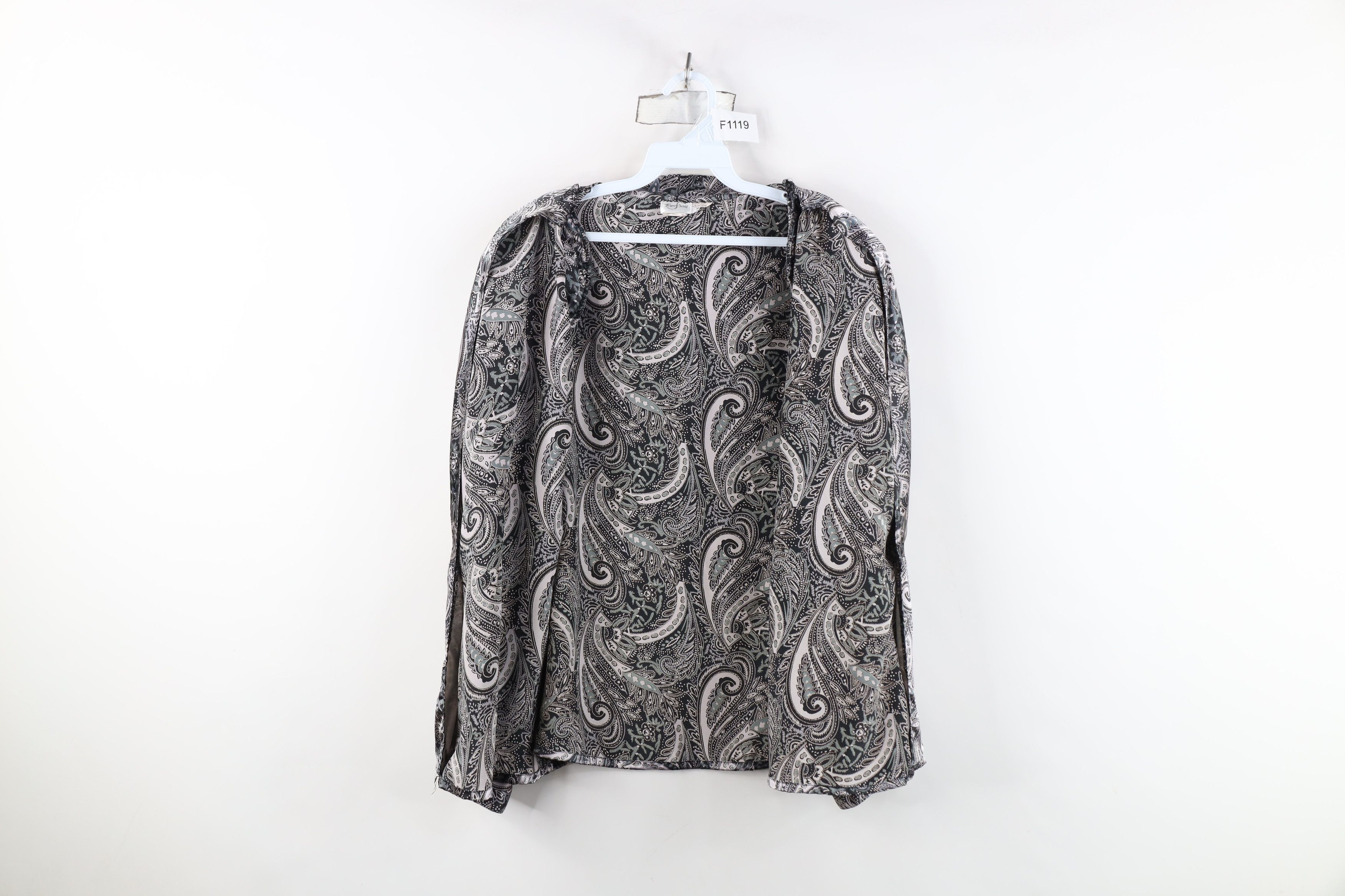 Vintage Vintage 80s 90s Streetwear Paisley Blazer Shirt Jacket USA Size XL / US 12-14 / IT 48-50 - 9 Thumbnail