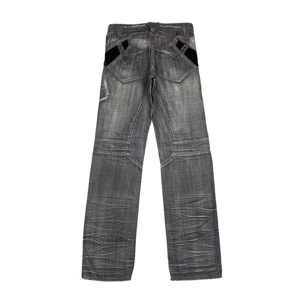 If Six Was Nine × Japanese Brand × PPFM PPFM Bikers Distressed Patchwork Denim Pants Size US 32 / EU 48 - 4 Thumbnail
