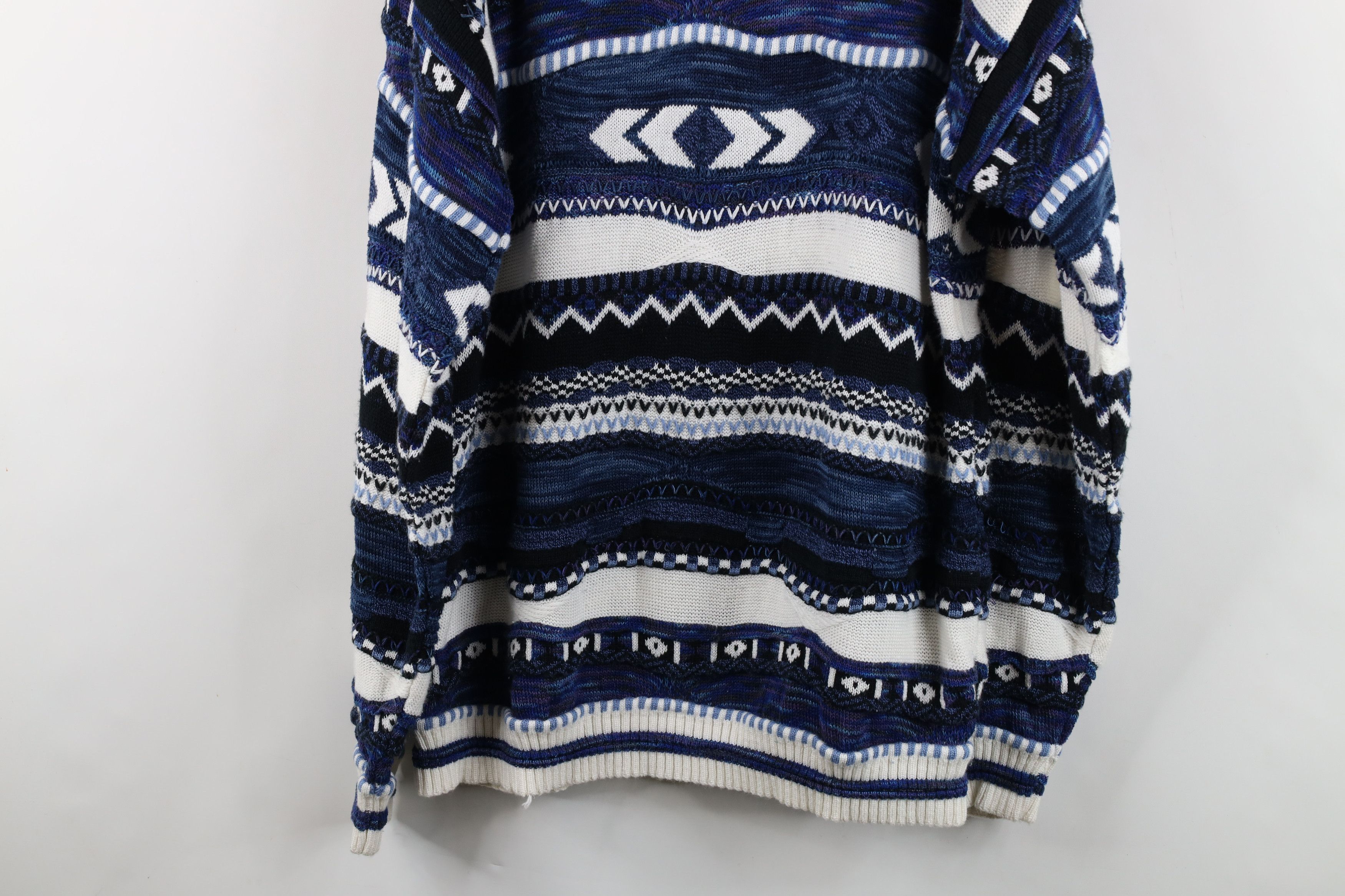 Vintage Vintage 90s Coogi Style Bassmaster Textured Knit Sweater USA Size US L / EU 52-54 / 3 - 10 Thumbnail