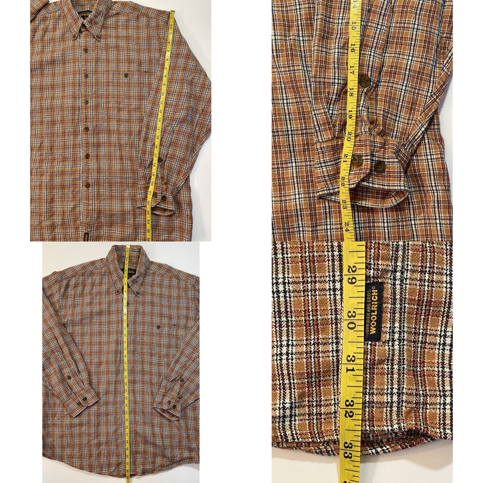 Vintage VINTAGE Woolrich Shirt Buck Skin Plaid Button-Up Flannel Checkered Sz L Men’s Regular Outdoor Woolrich Shirt Size US L / EU 52-54 / 3 - 8 Thumbnail