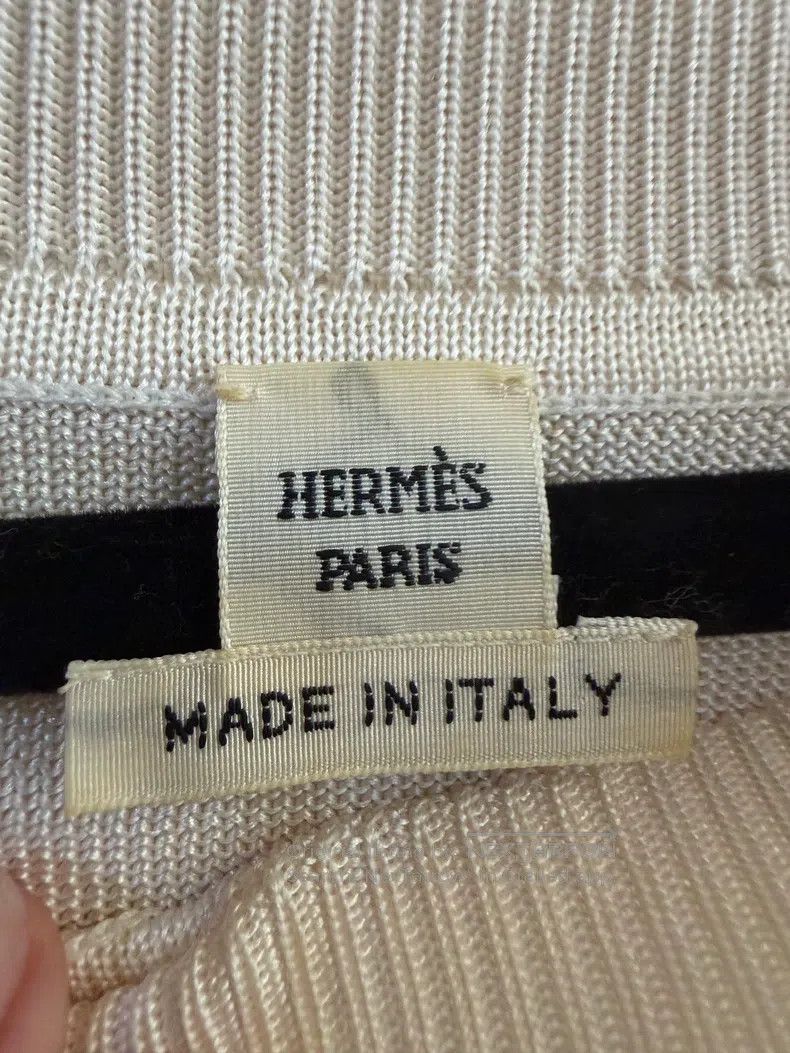 Hermes Hermes Pig Nose Mulberry Silk Long Sleeve White Shirt Size XS / US 0-2 / IT 36-38 - 3 Thumbnail