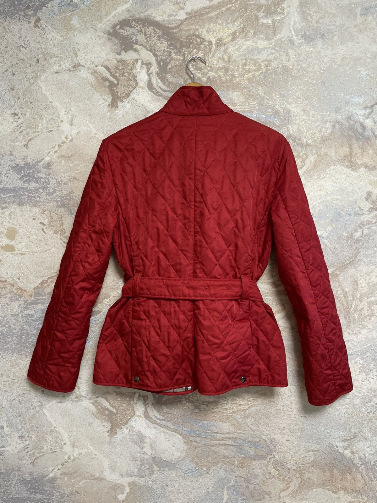 Burberry Burberry London Quilted Women’s Red Jacket - Size L Size L / US 10 / IT 46 - 10 Thumbnail