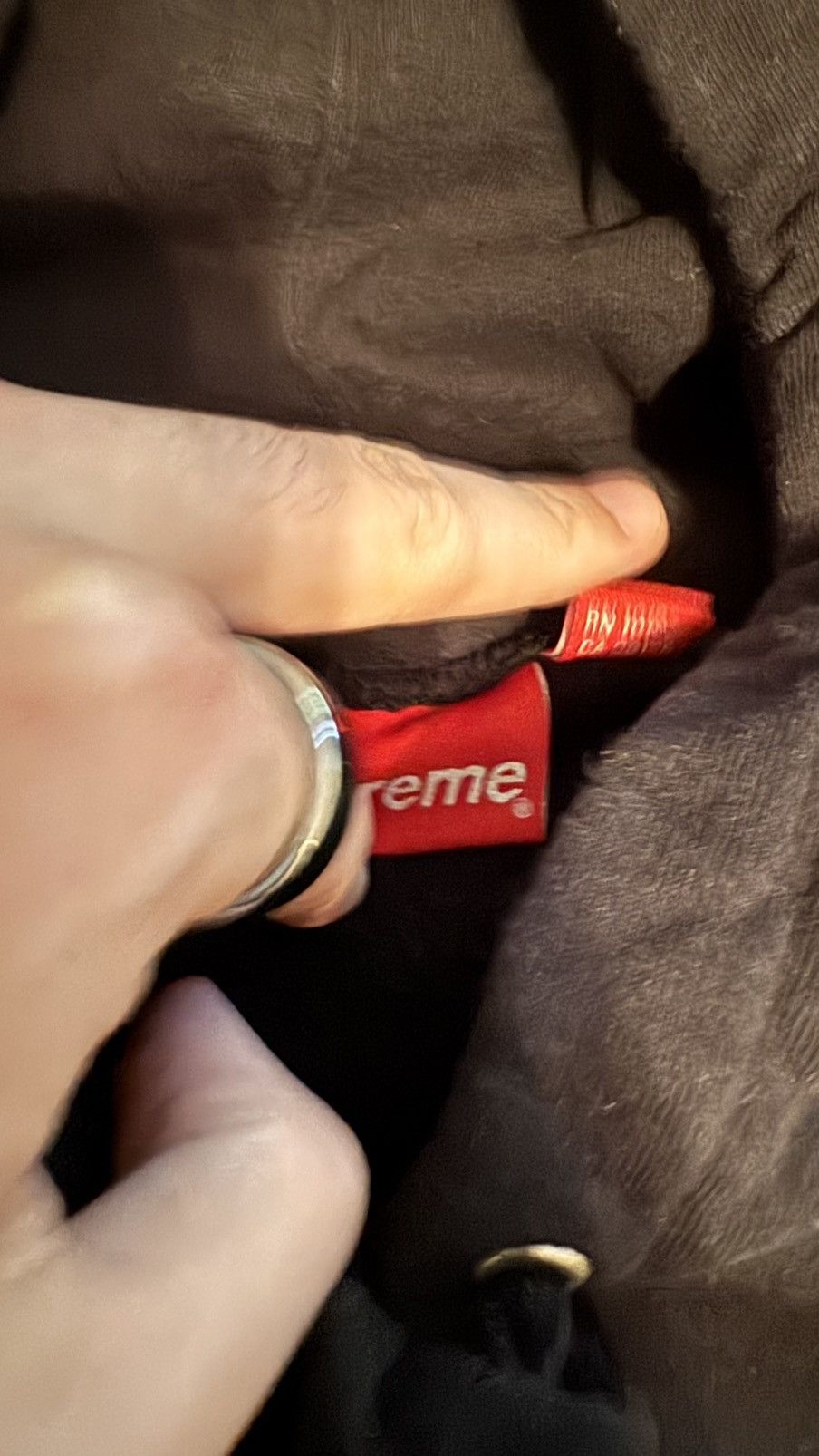 Supreme Supreme Script Hoodie (Brown) Size US L / EU 52-54 / 3 - 9 Thumbnail
