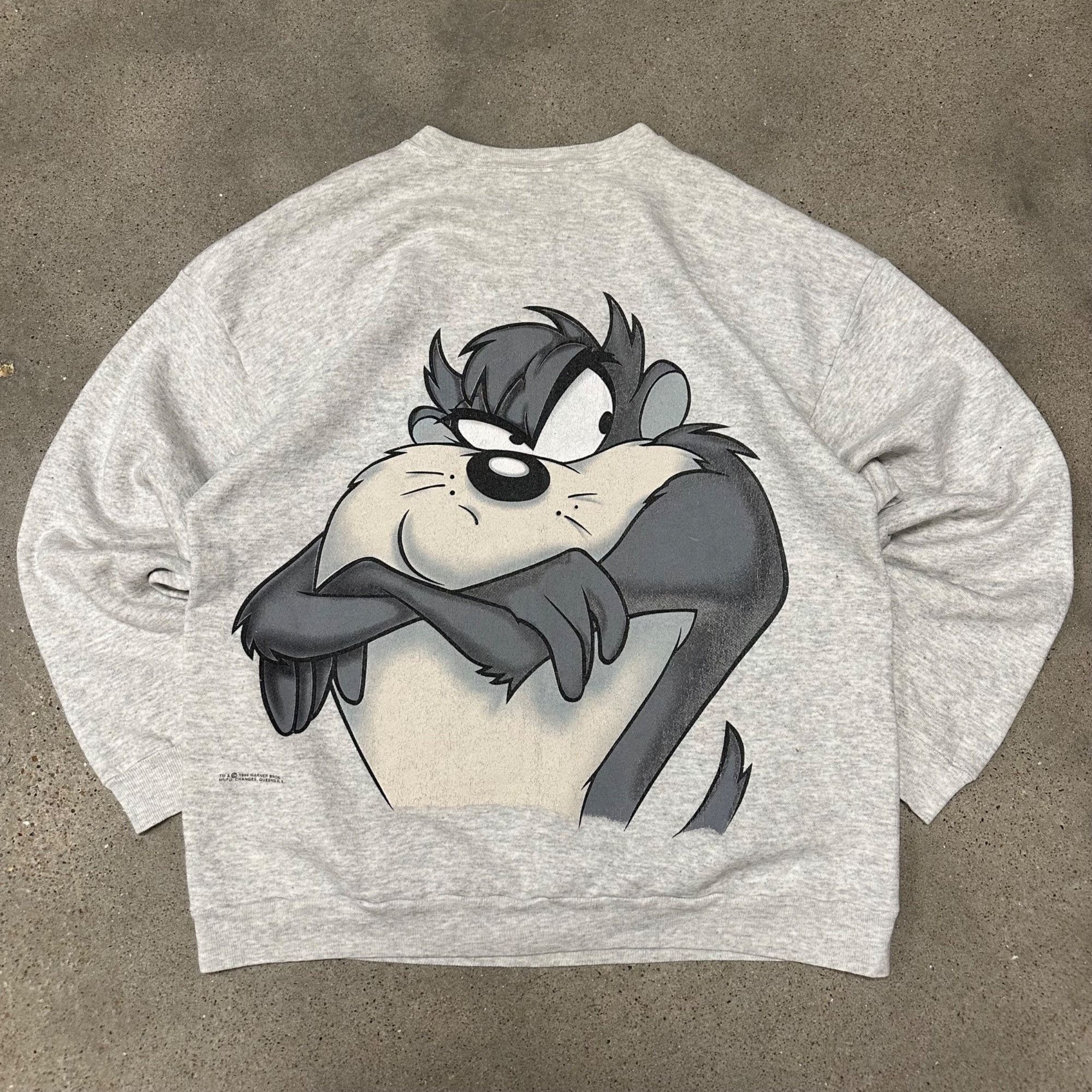Vintage Vintage 1994 Tasmanian Devil Looney Tunes Sweatshirt Size US L / EU 52-54 / 3 - 1 Thumbnail