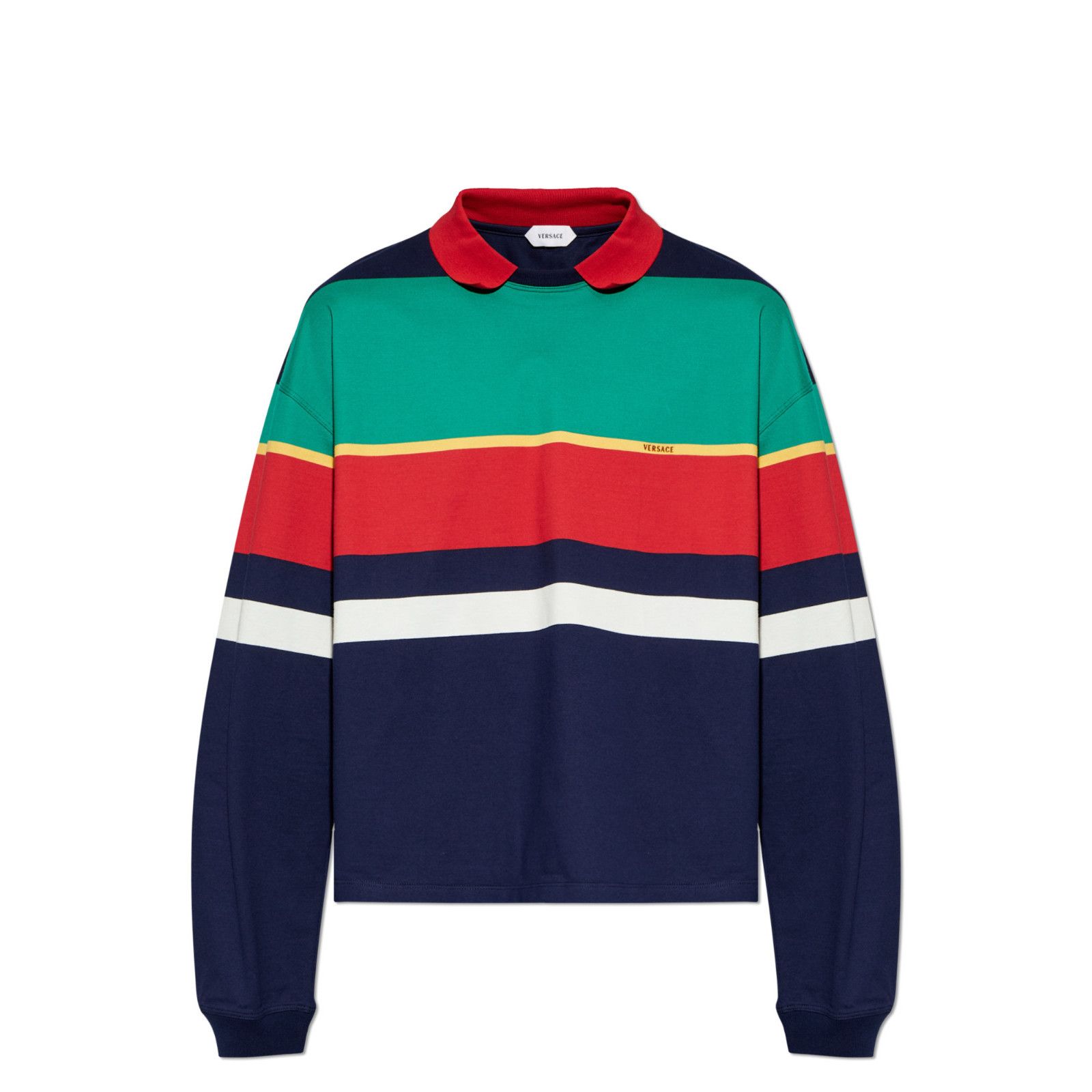 Versace VERSACE Multicolor Long-Sleeve Polo New & Authentic (Men's s Size US M / EU 48-50 / 2 - 1 Preview