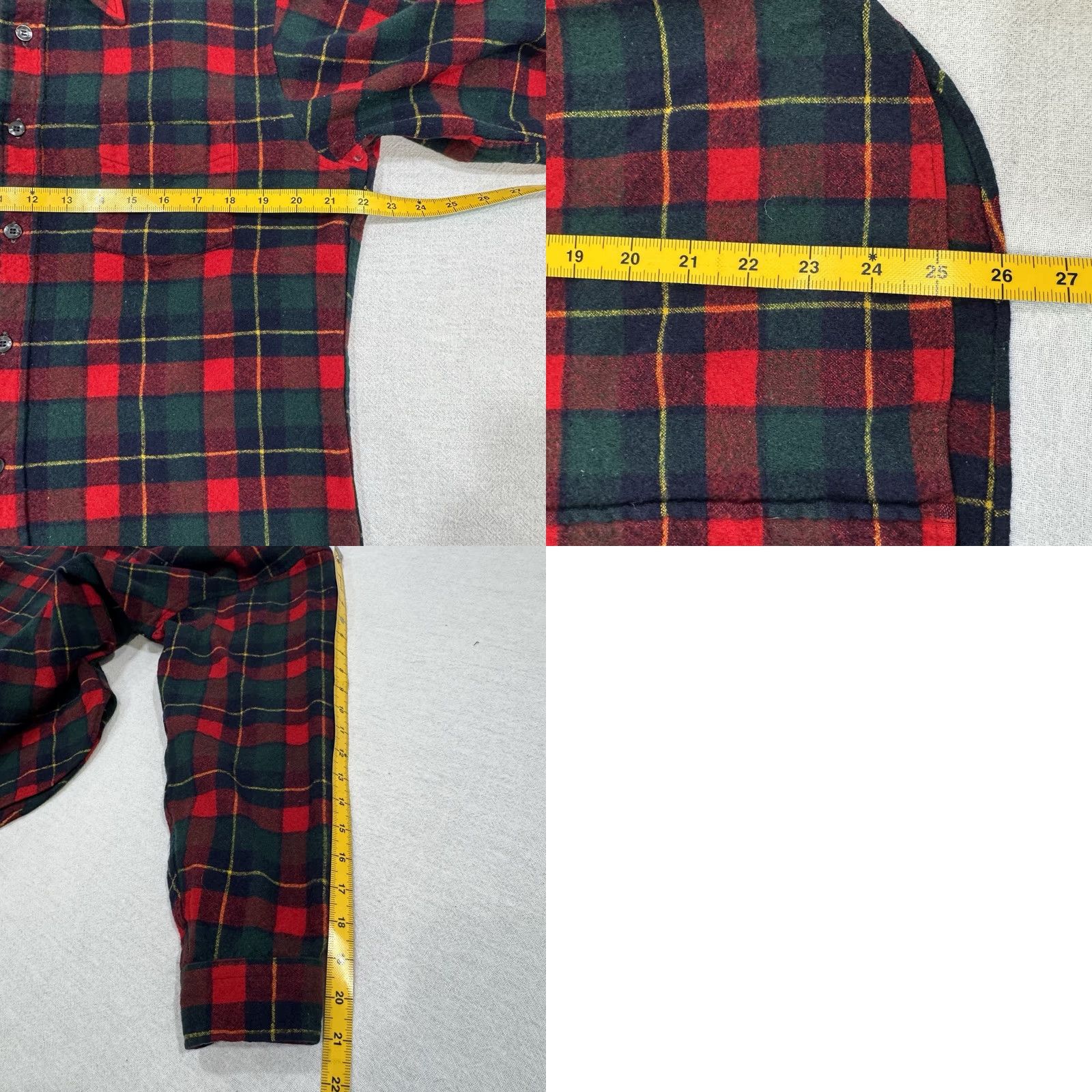 Pendleton VINTAGE Pendleton Flannel Shirt Women xl Red Plaid Wool USA Button-Up 60s Classic Cowgirl Size XL / US 12-14 / IT 48-50 - 8 Thumbnail