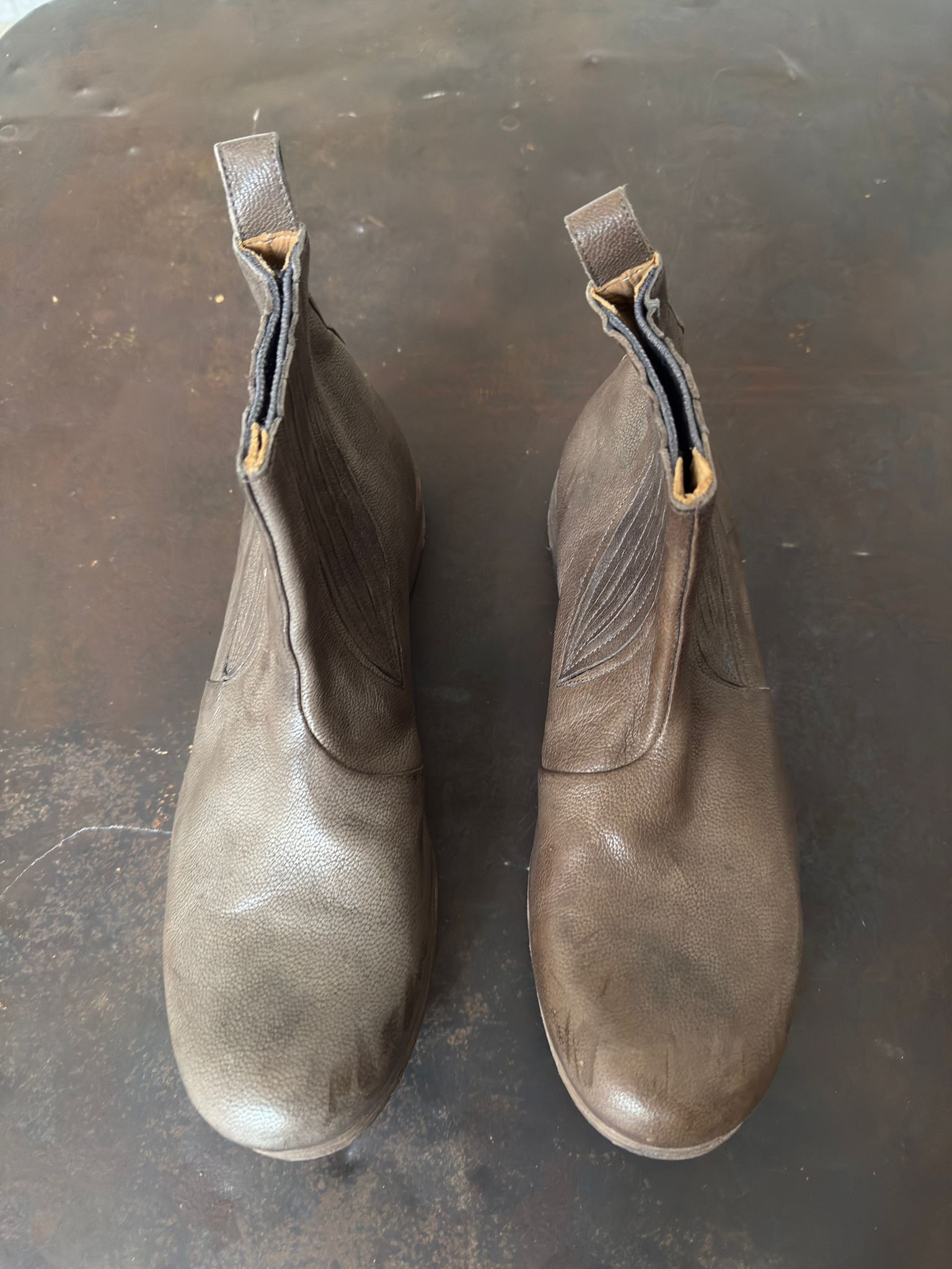 Ma+ MA+ camel leather slip-on boots – Coal Size US 10 / EU 43 - 3 Thumbnail