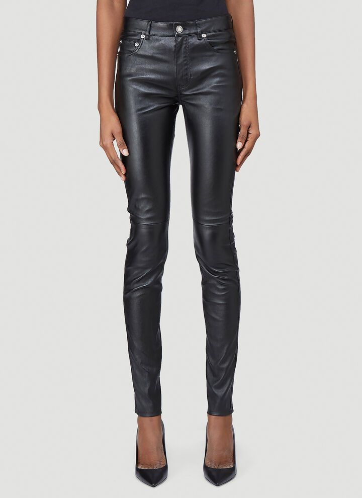 Saint Laurent Paris o1b1hav110525 496409 Signature Low Waisted Skinny Jeans Size 28" / US 6 / IT 42 - 1 Thumbnail