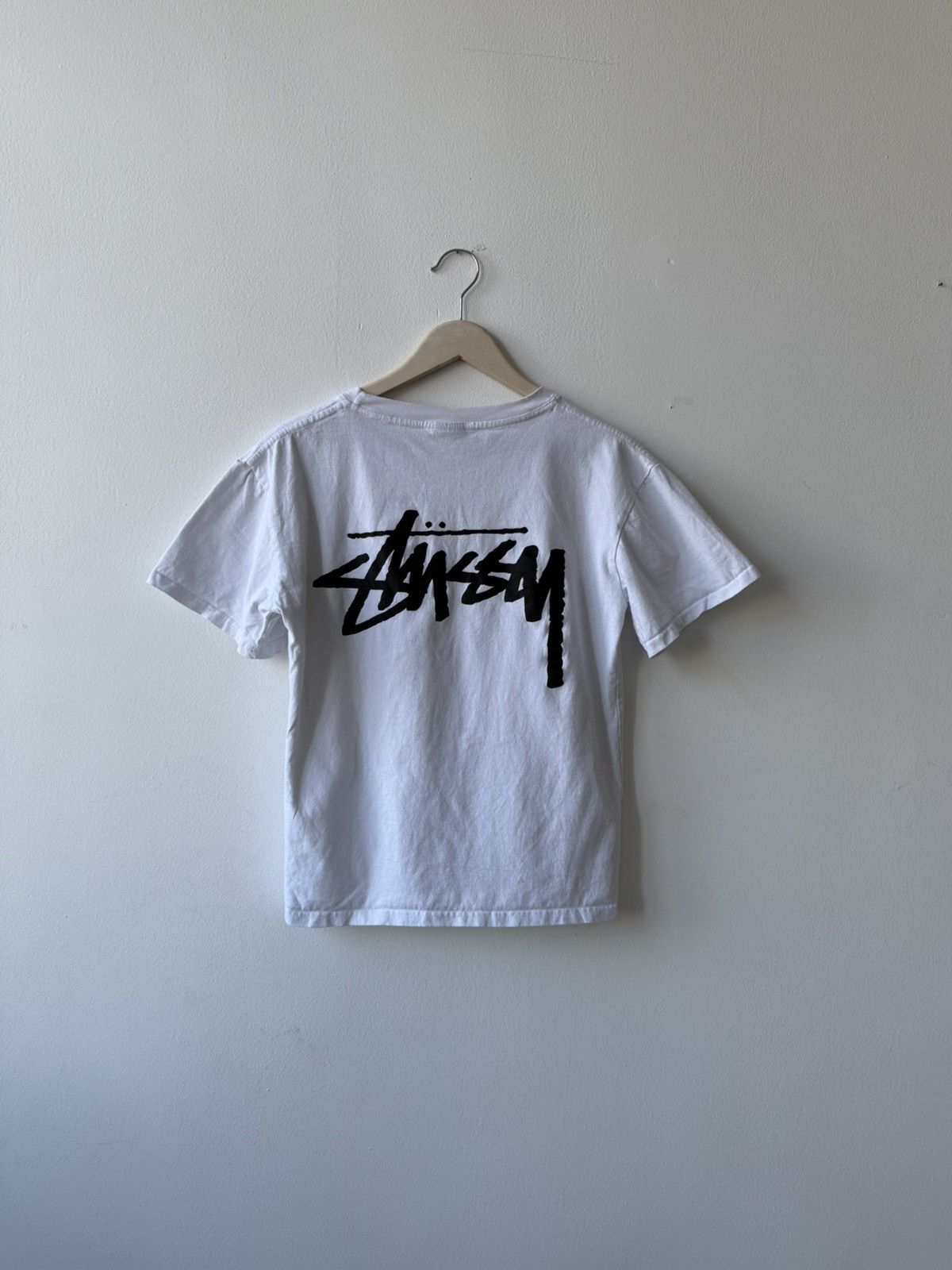 Stussy Stussy whit big logo t shirt Size US S / EU 44-46 / 1 - 1 Thumbnail