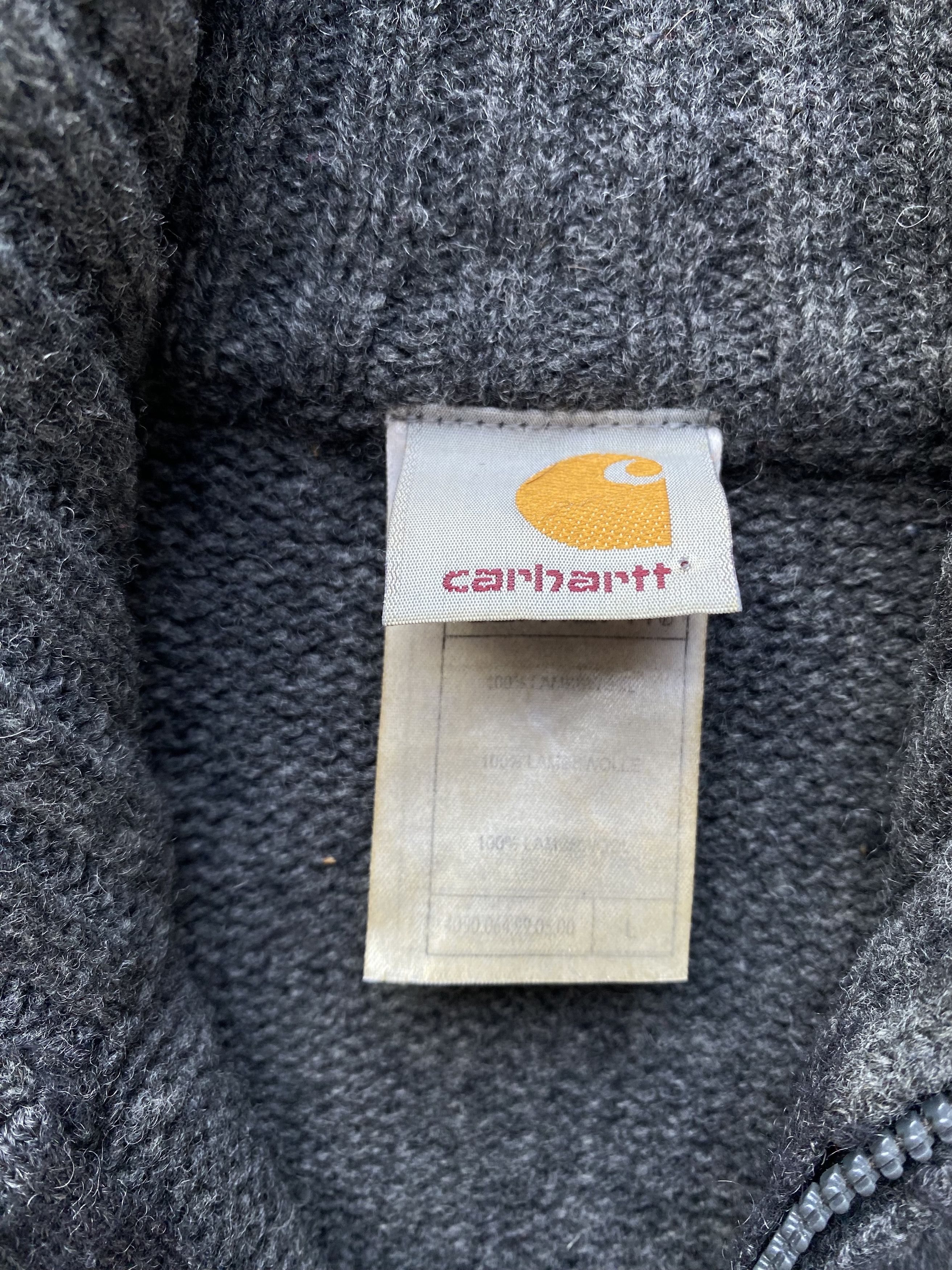 Carhartt × Vintage Vintage Carhartt Zip Sweater Wool 1/3 Size US L / EU 52-54 / 3 - 6 Thumbnail