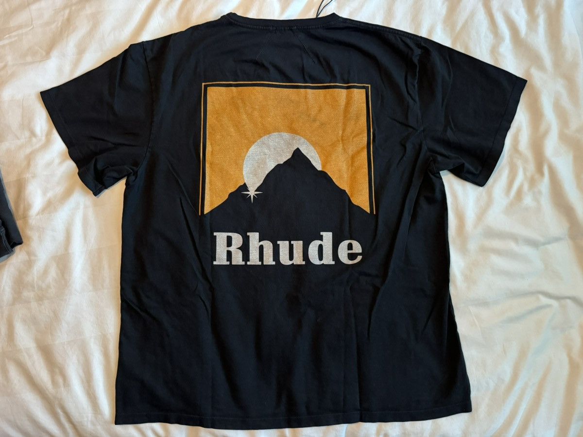 Rhude Rhude - Moonlight Tee - Black/Yellow/Gold Size US L / EU 52-54 / 3 - 2 Thumbnail