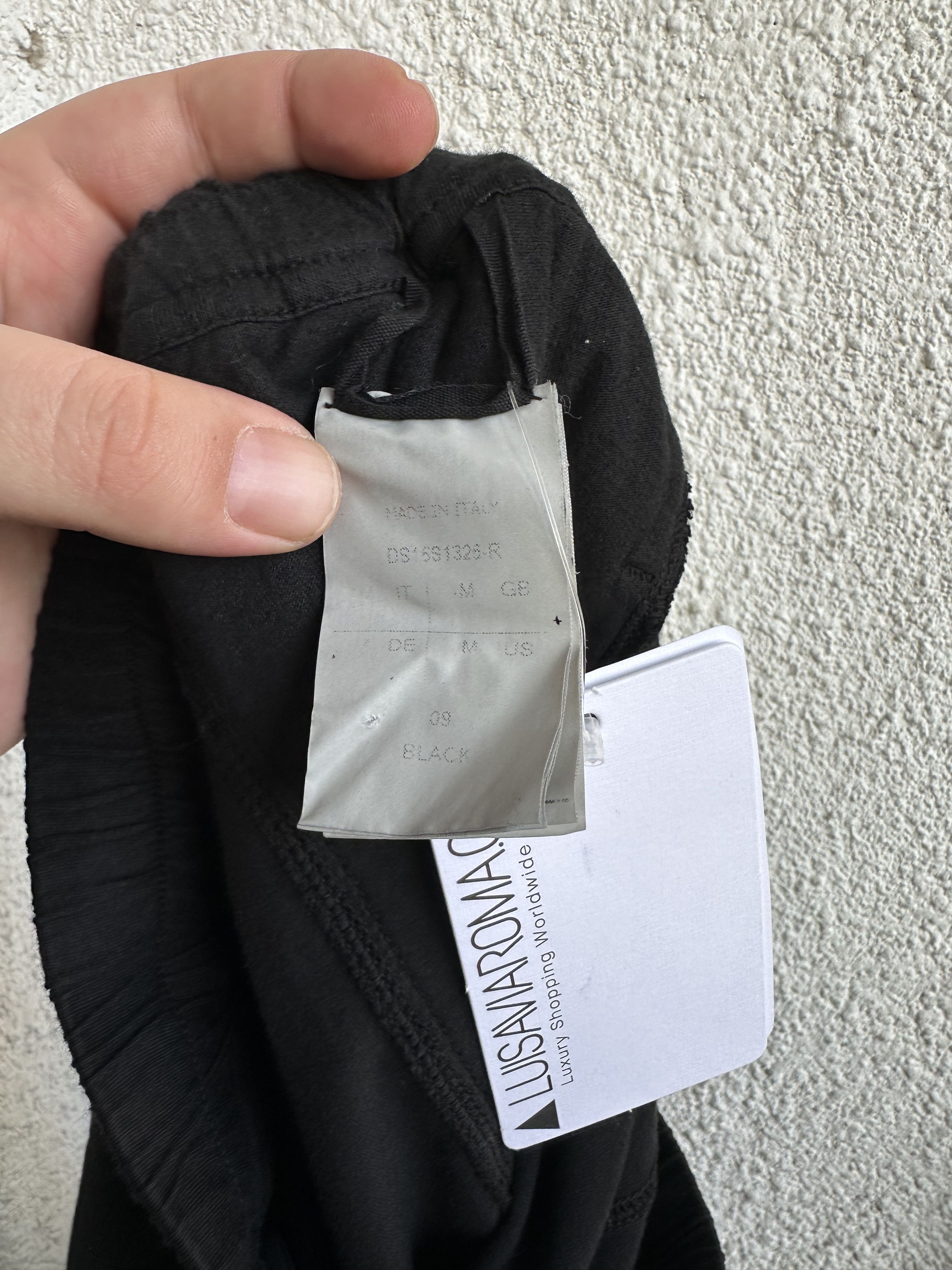 Rick Owens cropped cotton jersey jogging pant Size US 30 / EU 46 - 4 Thumbnail
