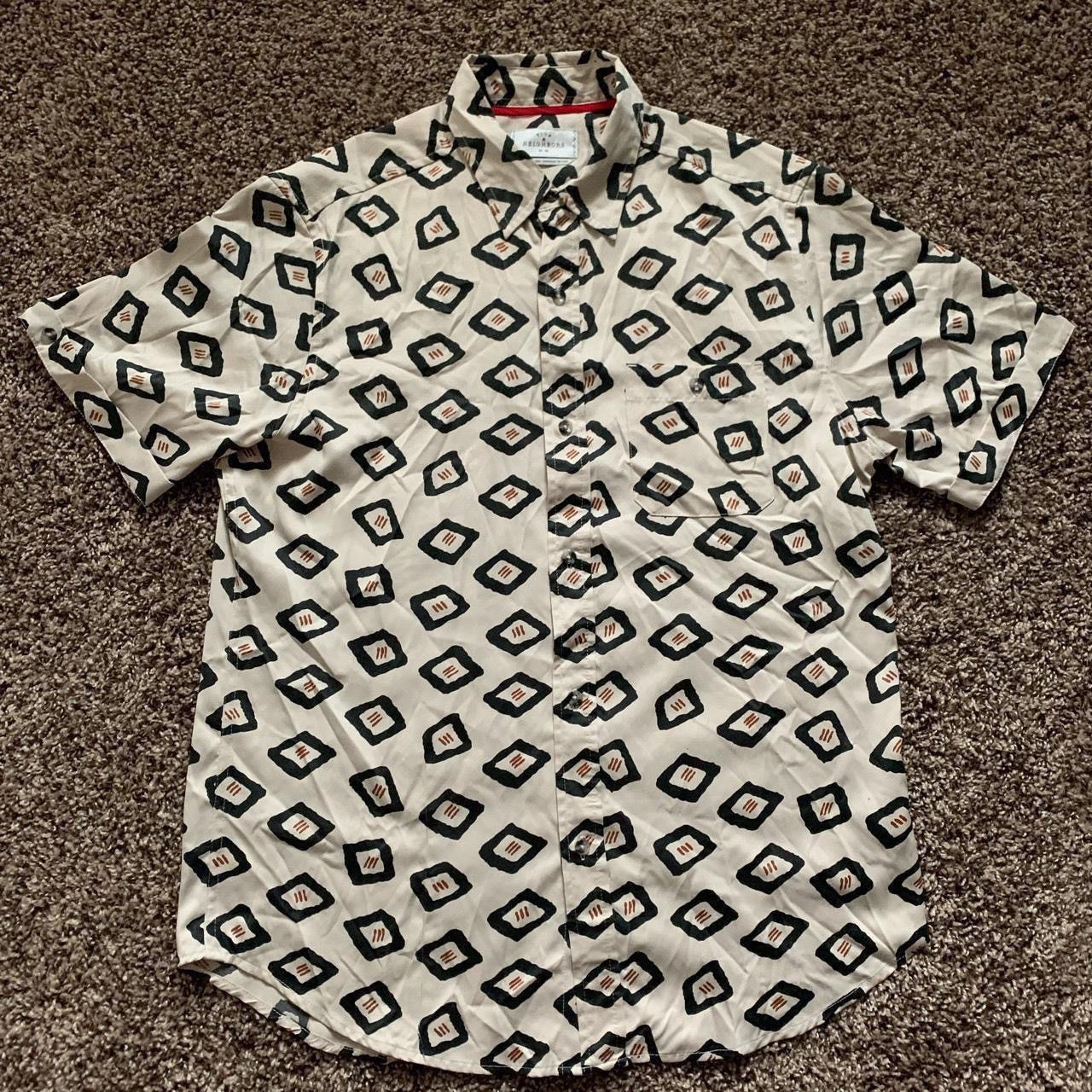 Urban Outfitters Your Neighbors Patterned Button Down Size US M / EU 48-50 / 2 - 1 Thumbnail