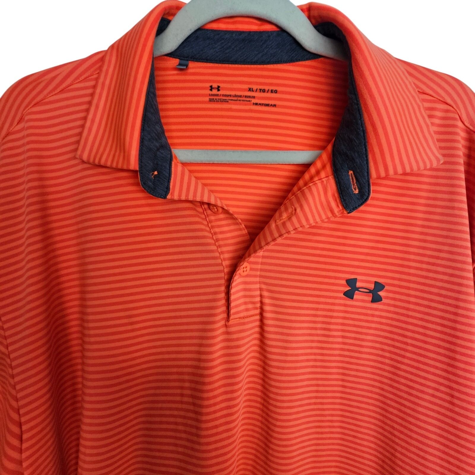 Under Armour Under Armour Striped Golf Polo Shirt XL Heatgear Athletic Size US XL / EU 56 / 4 - 2 Thumbnail