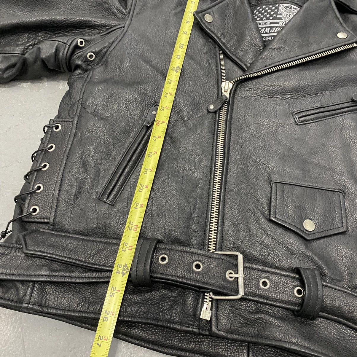 Harley Davidson × Vintage Vtg Bikers Dream Heavy Biker Jacket Cafe Racer Zip Up Size US L / EU 52-54 / 3 - 3 Thumbnail