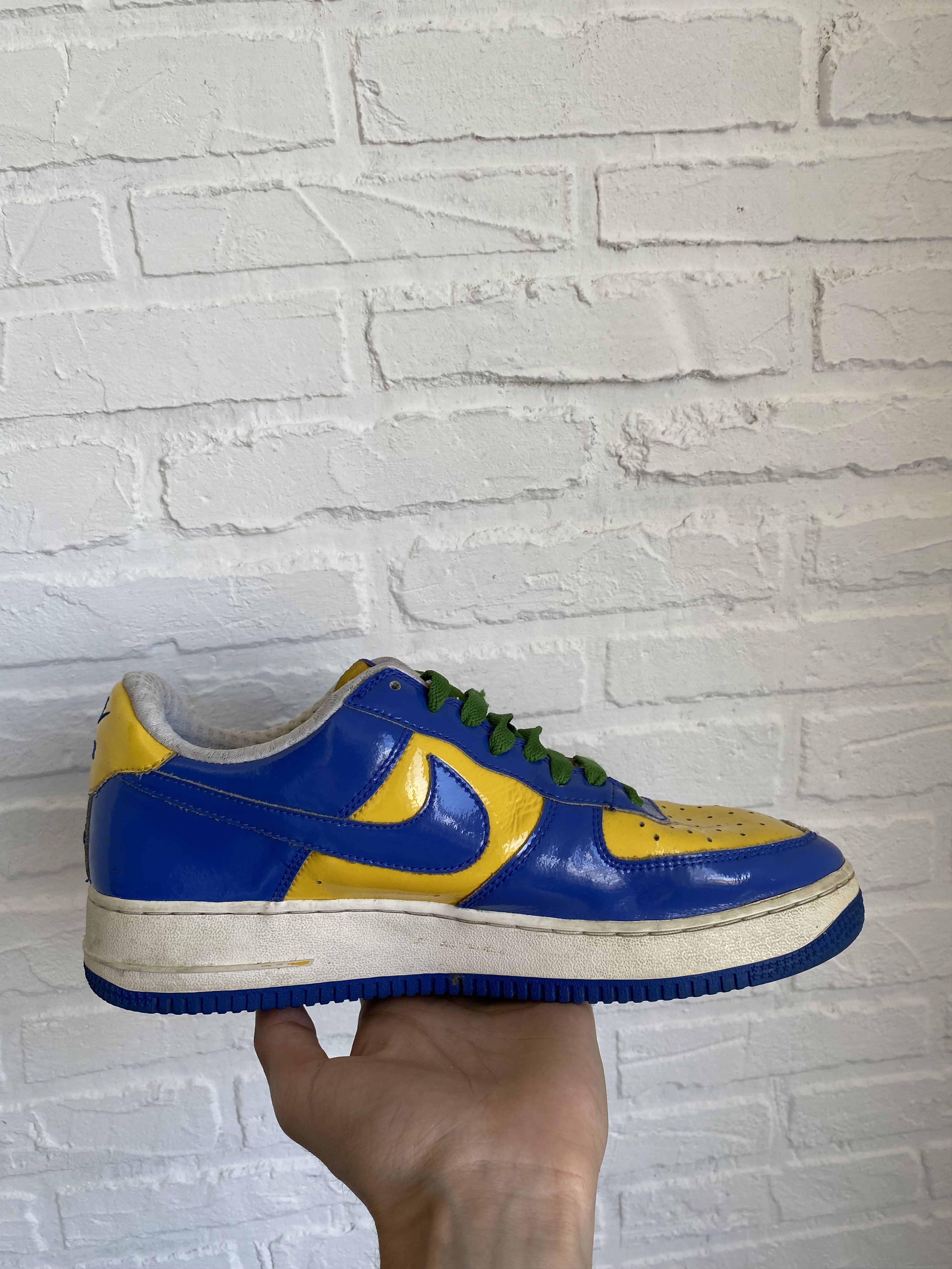 Nike Vintage Nike Air Force 1 Premium Brazil World Cup 2006 Size US 10 / EU 43 - 14 Thumbnail