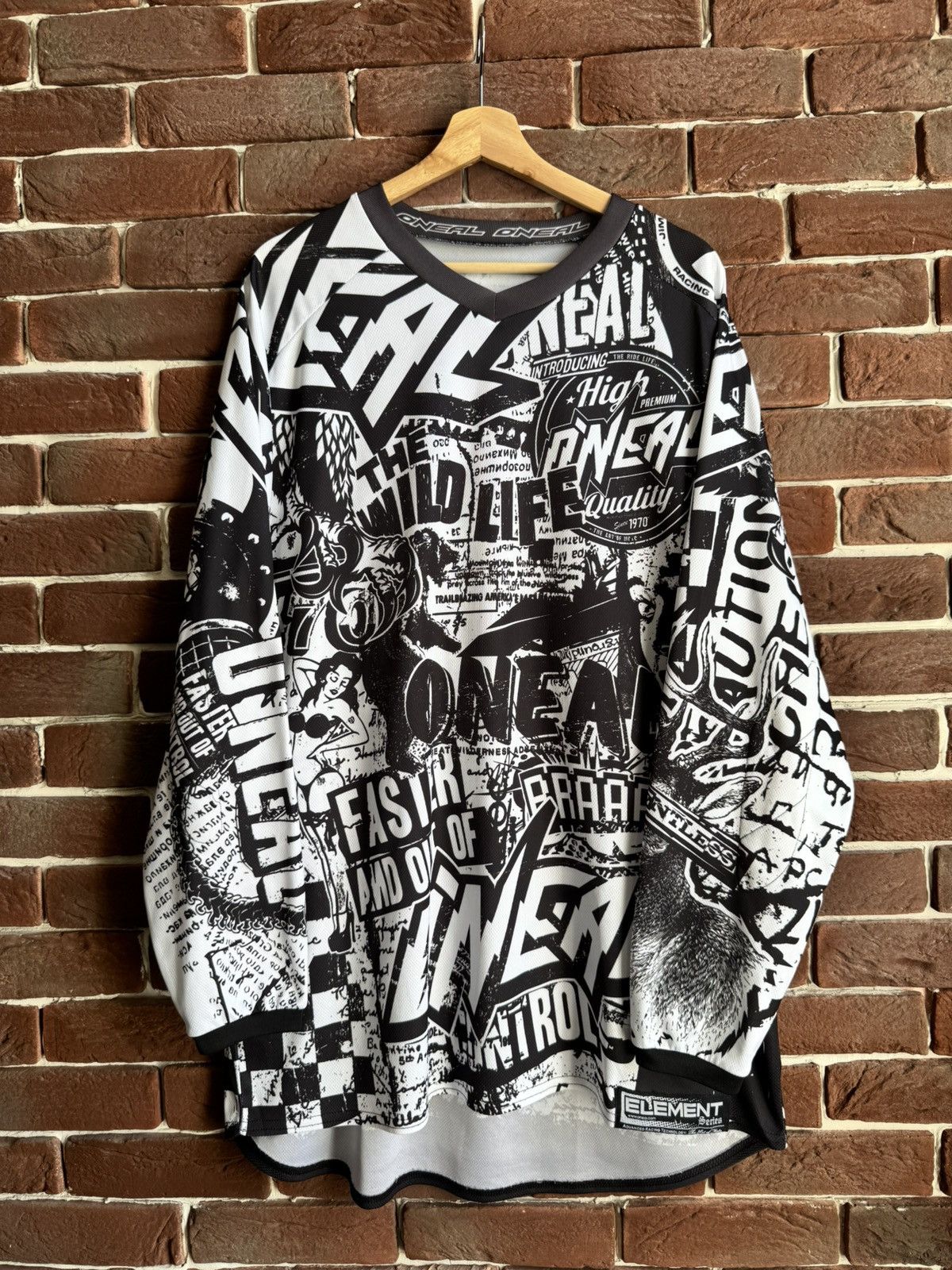O'Neill O’Neal Motocross AOP Jersey Element Punk Rock Racing Rare Size US XL / EU 56 / 4 - 1 Thumbnail