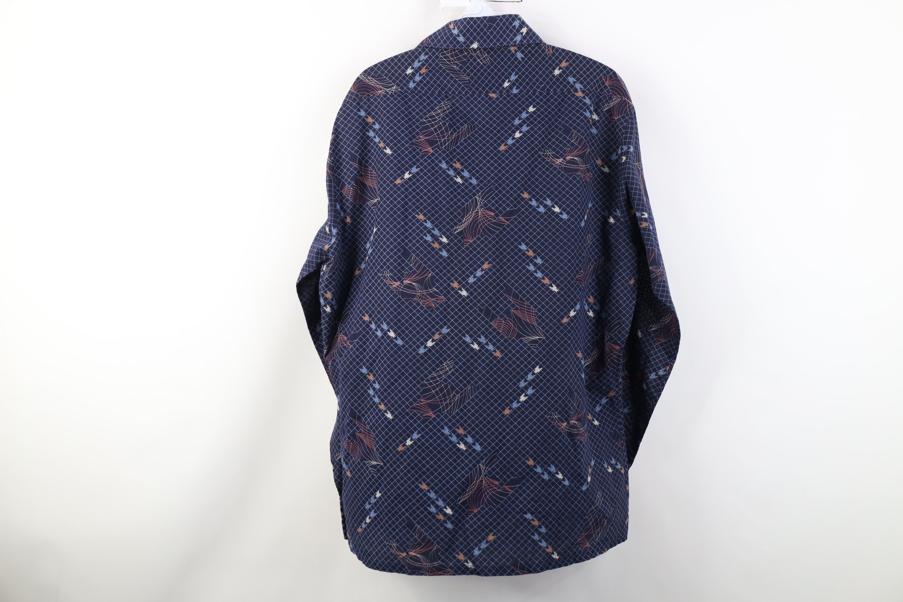 Vintage Vintage 70s Streetwear Abstract Art Dagger Collar Shirt Size US L / EU 52-54 / 3 - 10 Thumbnail