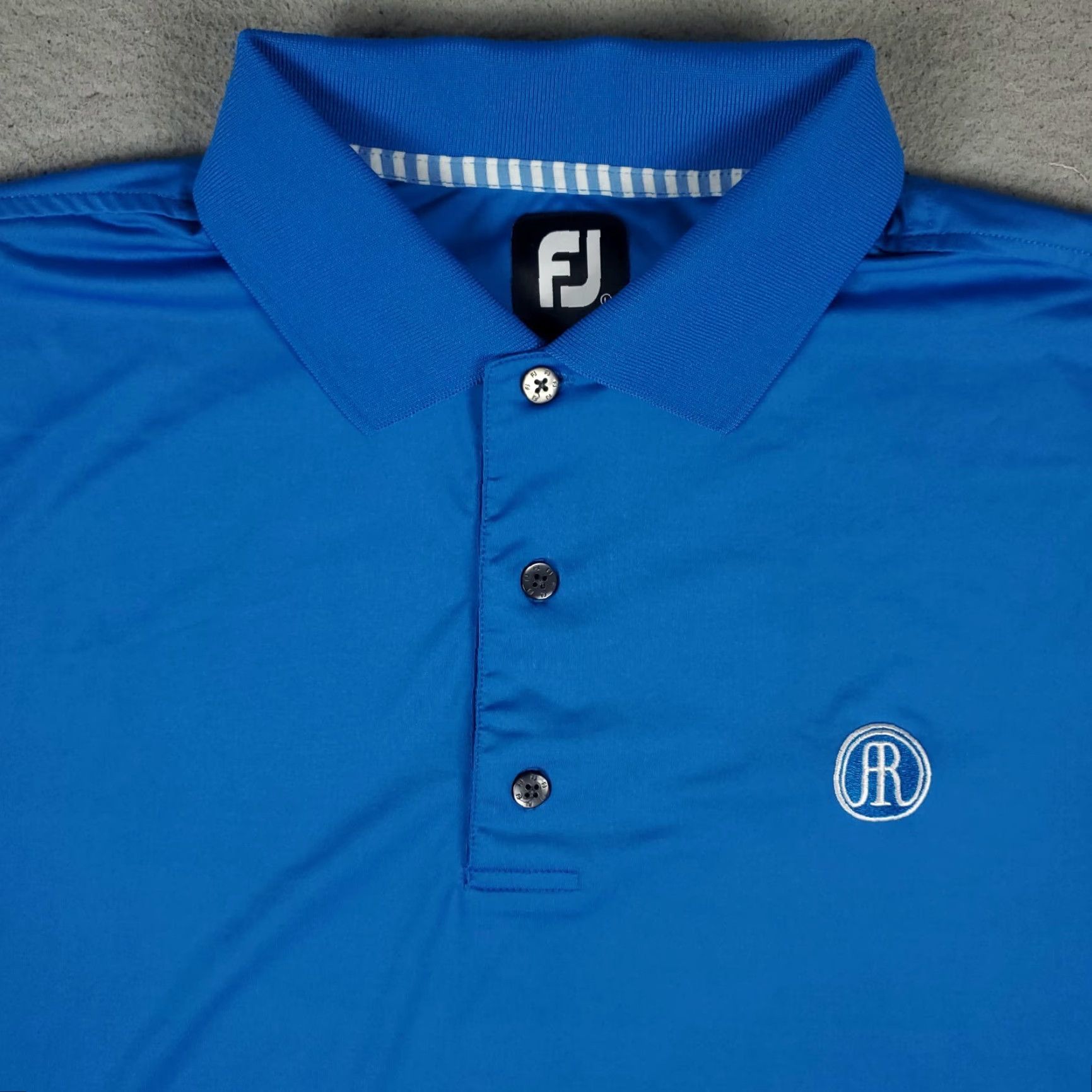 Footjoy FJ FootJoy Polo Shirt Mens L Blue Golf Shirt Adult Large Sports Casual Button-Front Short Sleeve 90s Preppy Brand: FJ Mens Size US L / EU 52-54 / 3 - 2 Thumbnail