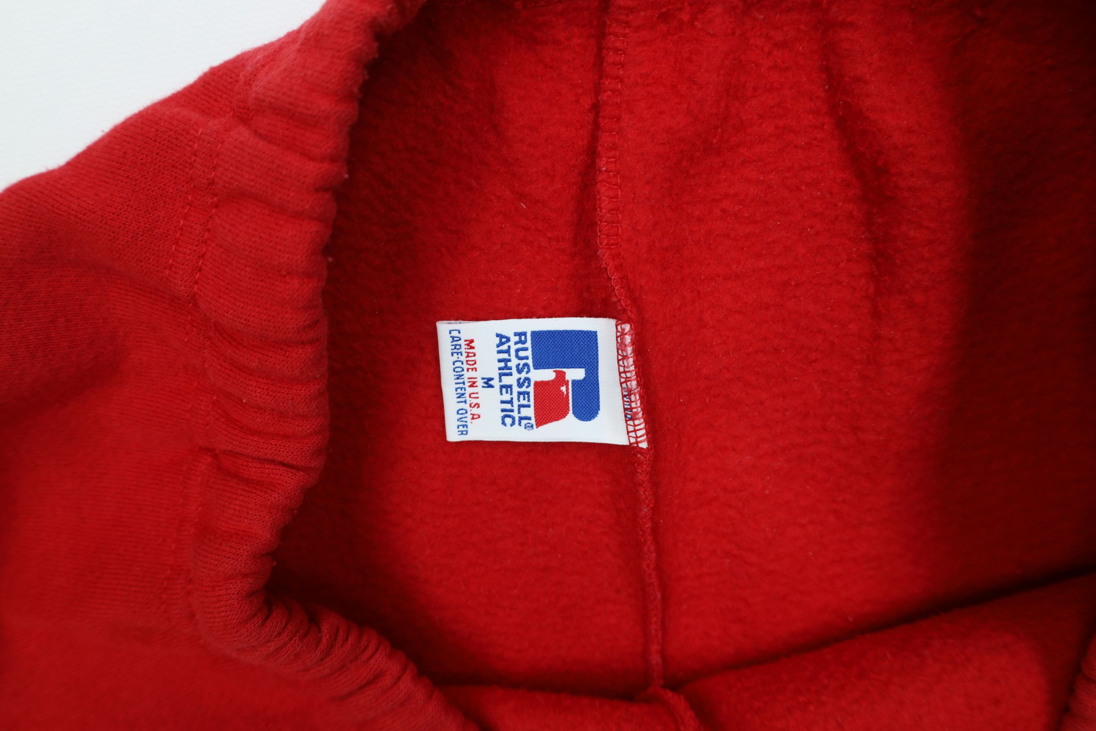 Russell Athletic Vintage 90s Russell Athletic Blank Sweatpants Red USA Size US 34 / EU 50 - 7 Thumbnail