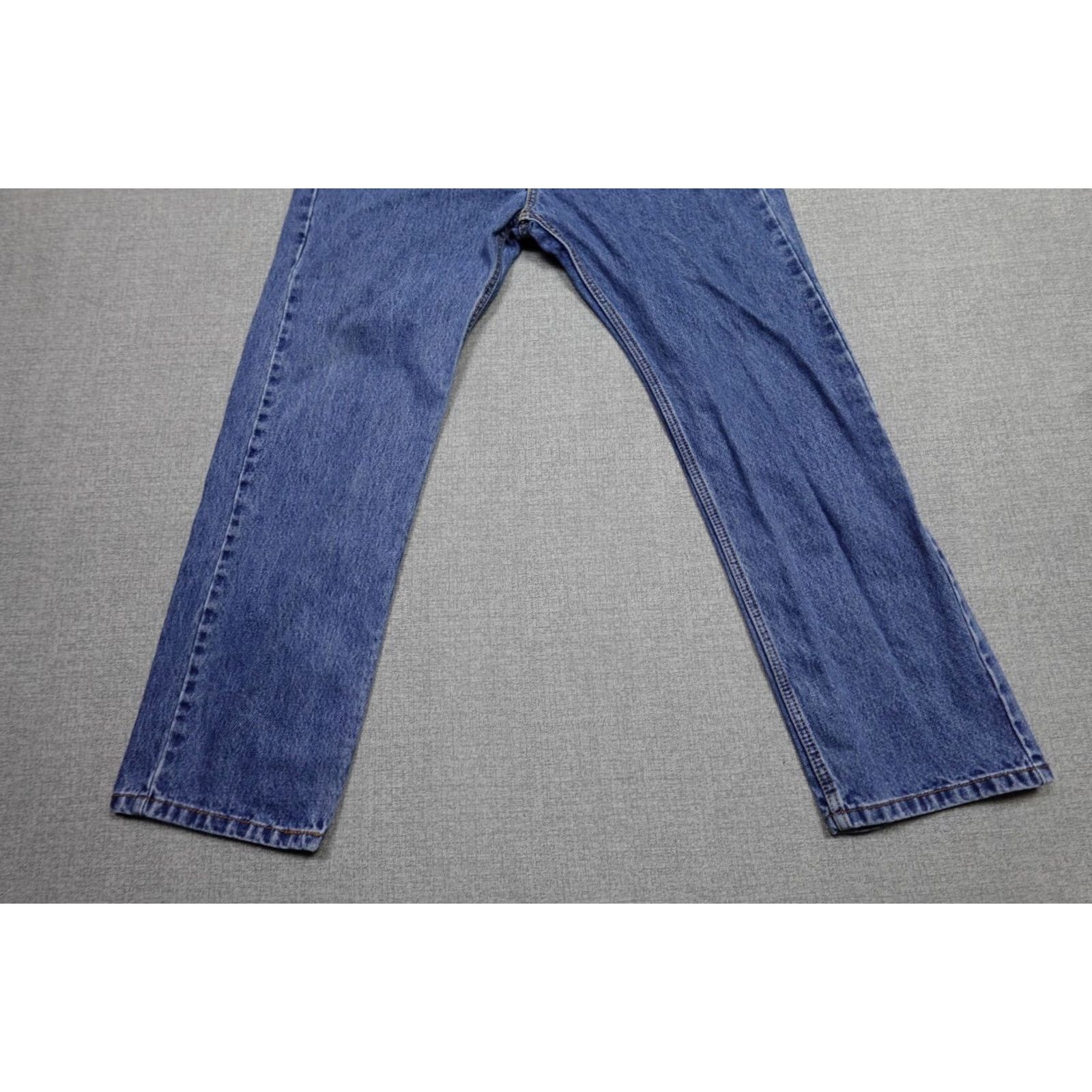 Levi's Levi's 505 Jeans Mens 36x30 Blue Regular Fit Dark Wash Rancher Western Cowboy Jeans Size US 36 / EU 52 - 3 Thumbnail