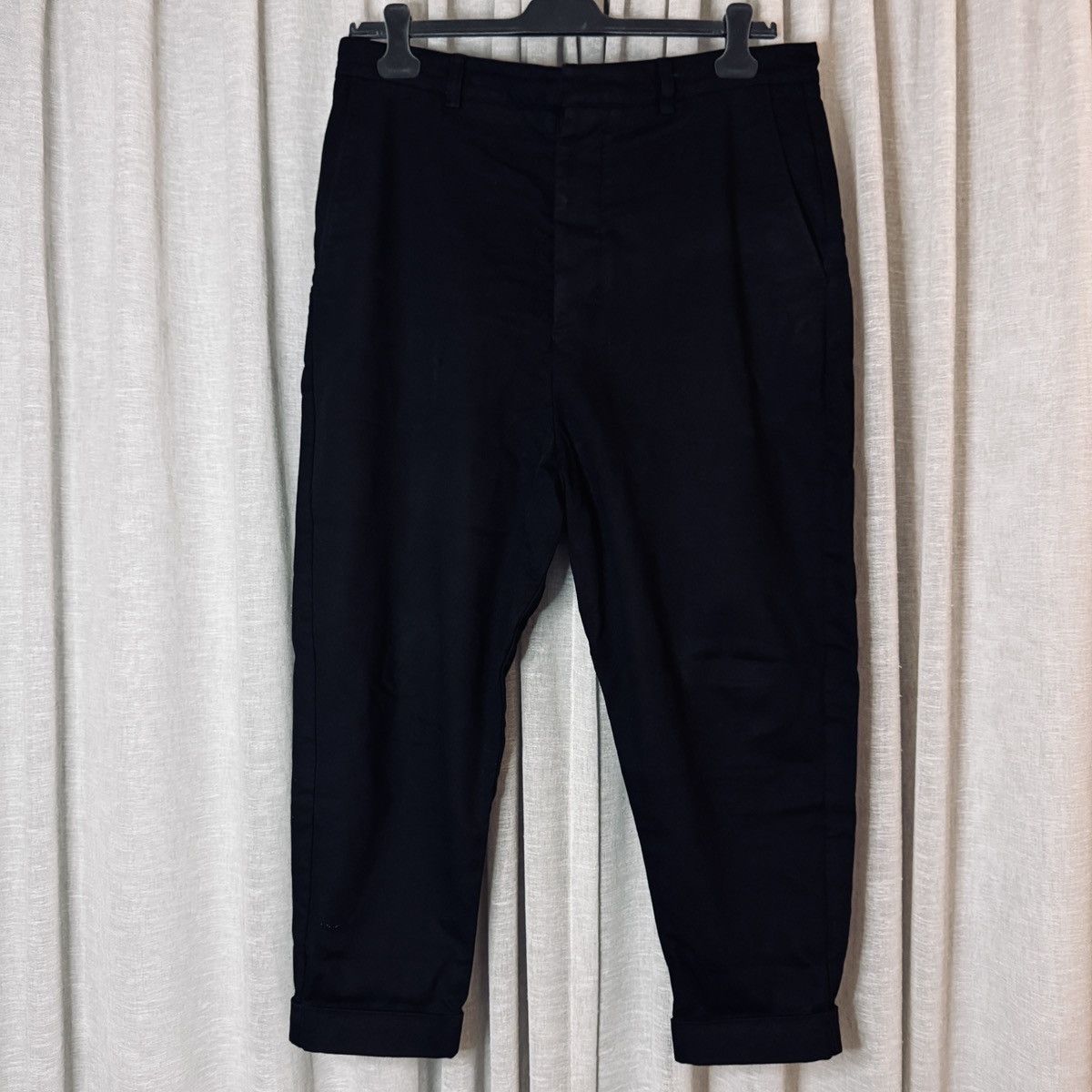 AMI AMI Black Carrot Fit Trousers Size US 34 / EU 50 - 2 Thumbnail