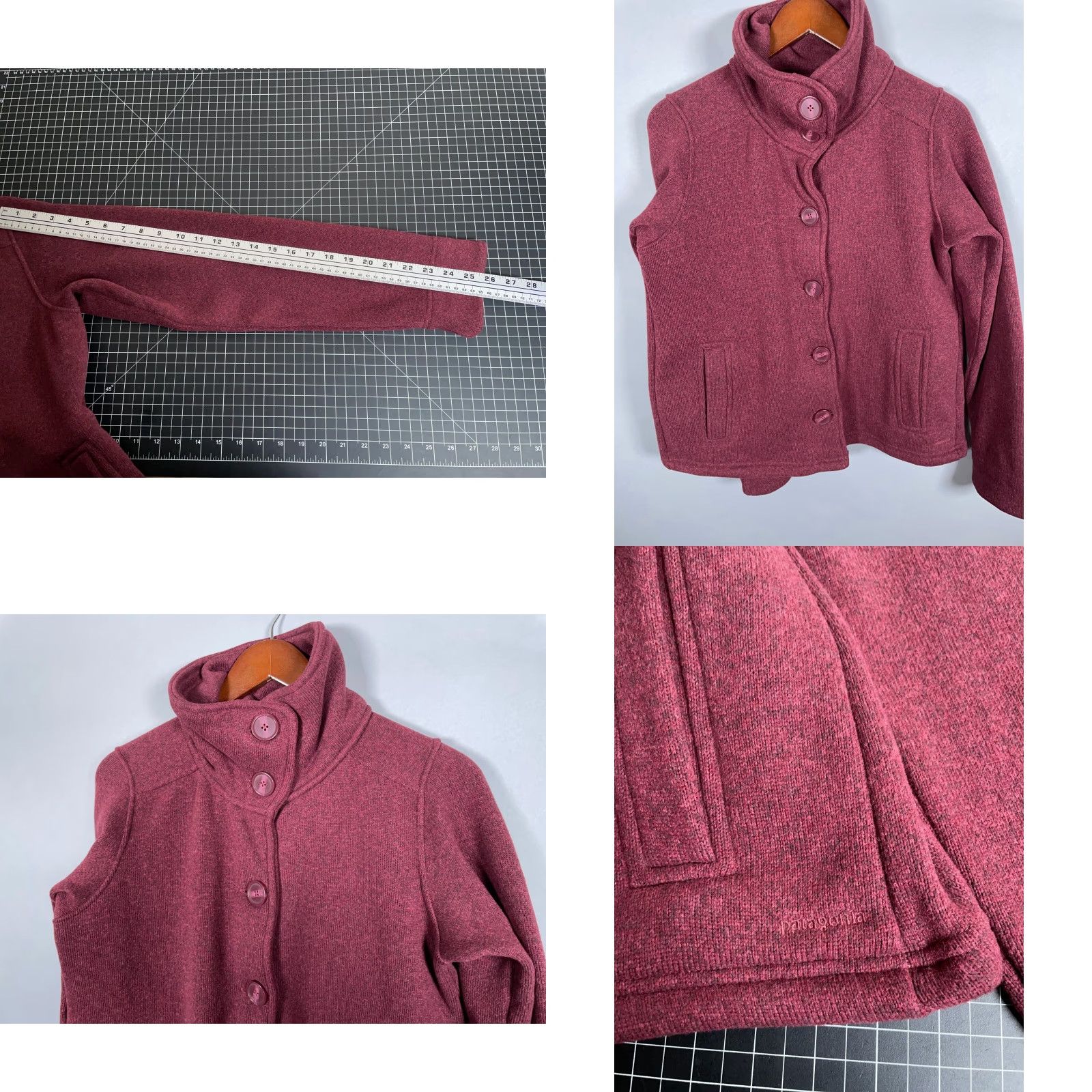 Patagonia Patagonia Jacket Women's Medium Red Fleece Better Sweater Swing Jacket Button Front Pockets Casual Outdoor 25836 Size M / US 6-8 / IT 42-44 - 8 Thumbnail
