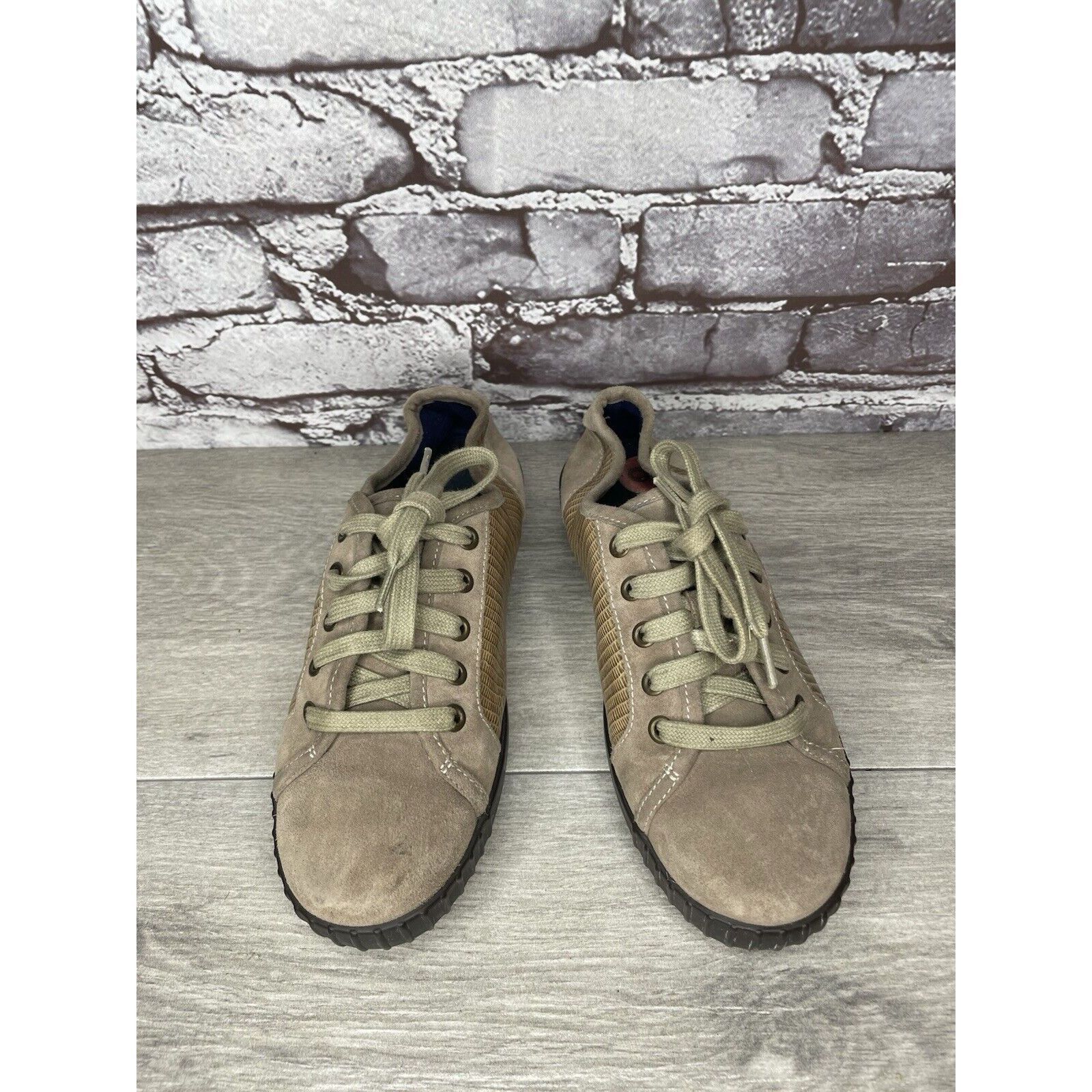 Cole Haan Cole Haan Taupe Suede Leather Lace Up Comfort Casual Shoes W Size US 6 / IT 36 - 3 Thumbnail