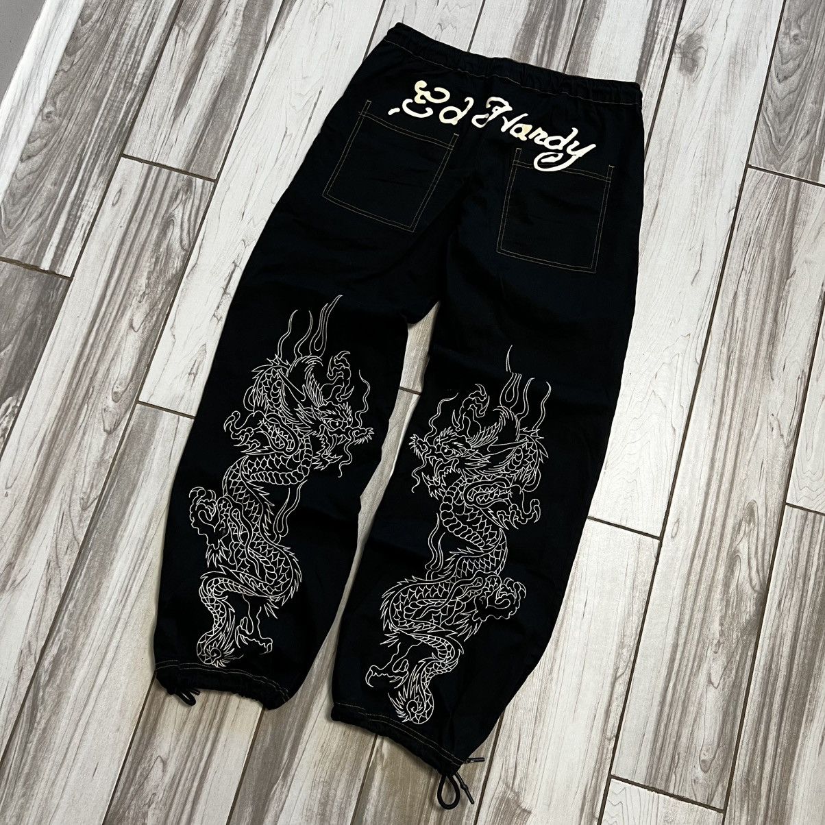 Ed Hardy Baggy Pants Ed Hardy Big Logo Dragon Size US 31 - 2 Thumbnail