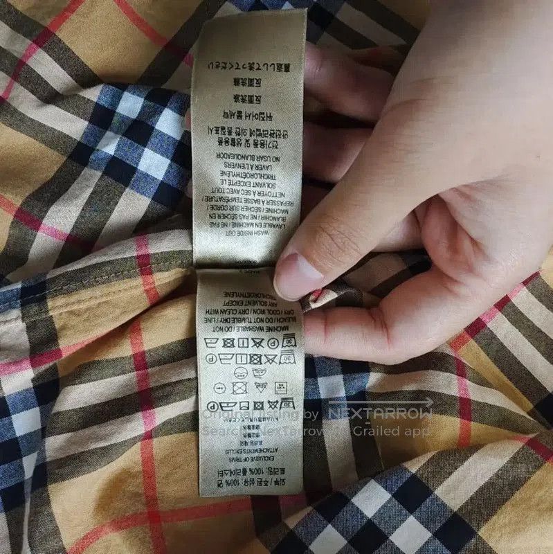 Burberry Burberry Khaki Check Cotton Shirt for Women. Size L / US 10 / IT 46 - 5 Thumbnail
