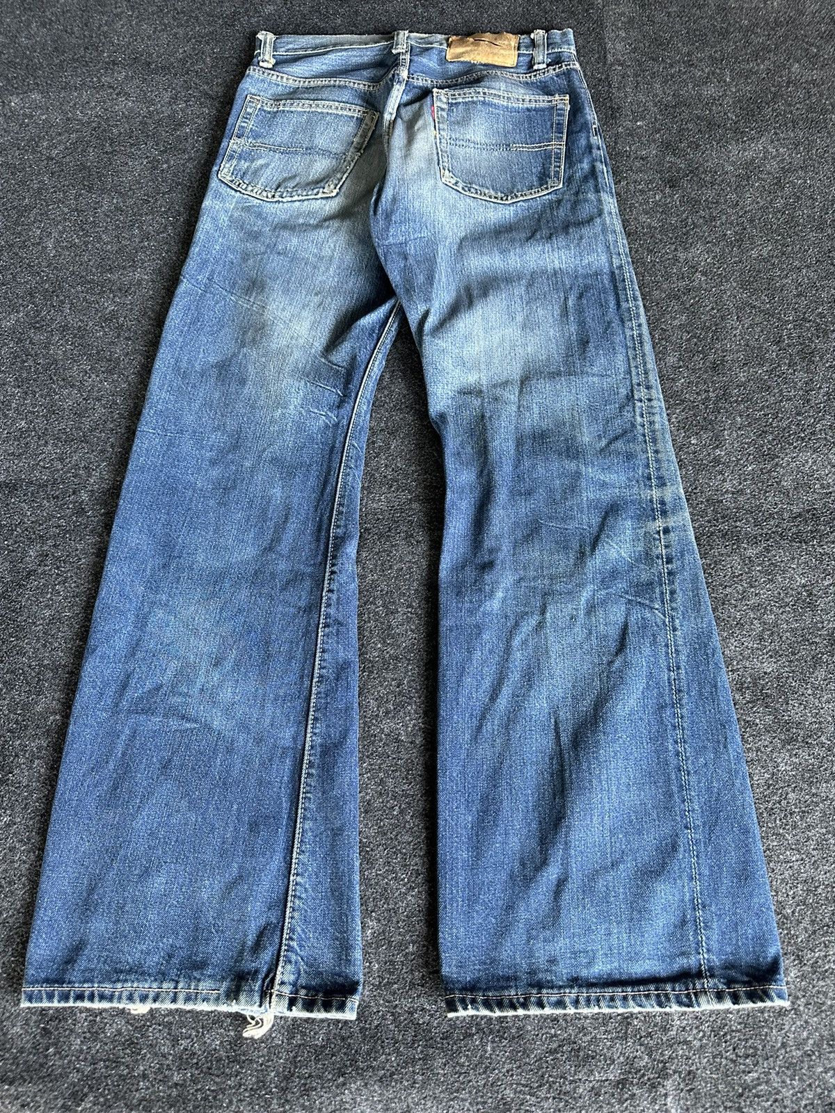 Big John Rare Vintage Big John USA Flare Distressed Denim W28 D130 Size US 28 / EU 44 - 4 Thumbnail