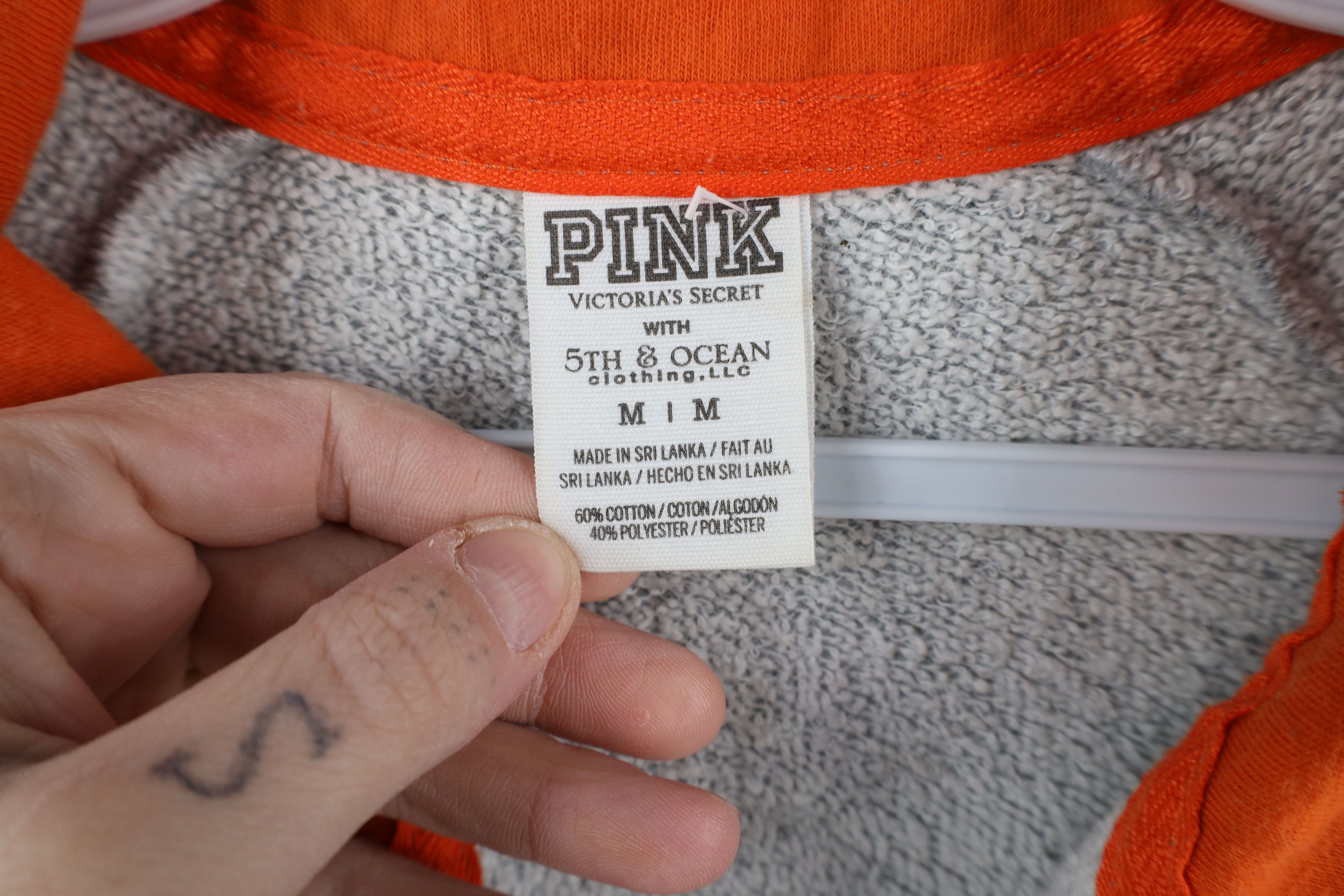 Pink × Vintage Pink Victorias Secret Tigers Baseball Half Zip Sweatshirt Size M / US 6-8 / IT 42-44 - 9 Thumbnail