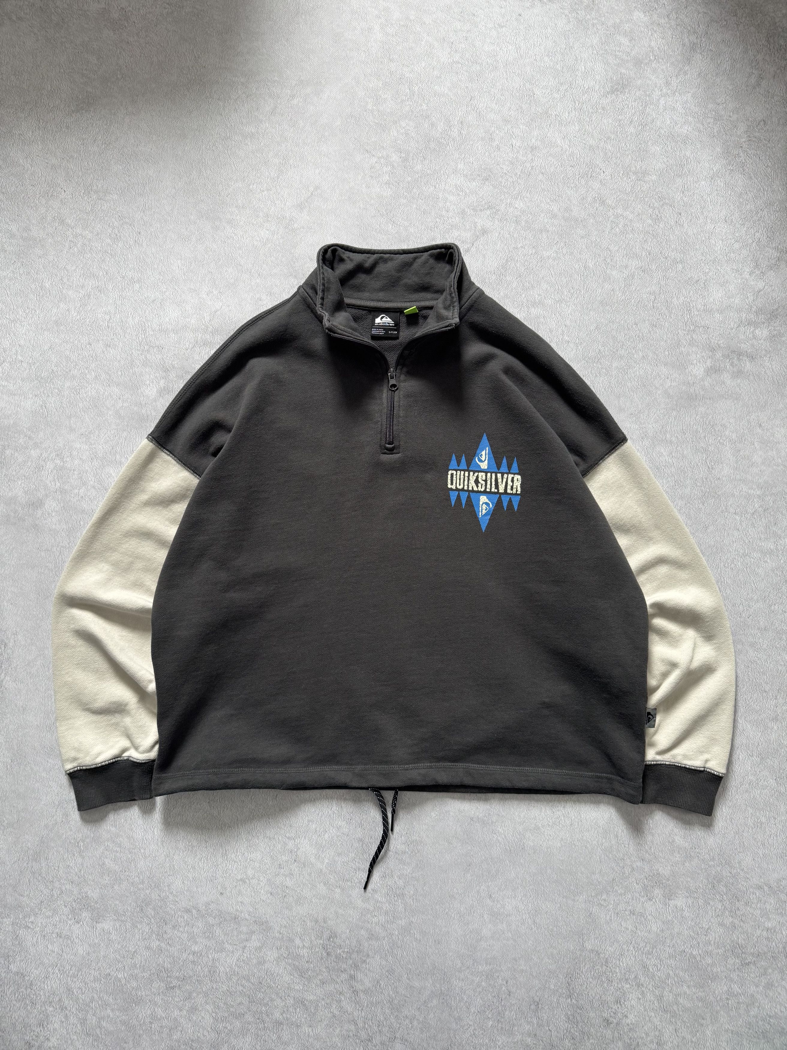 Quiksilver Quiksilver 1/3 Zip Sweatshirt Pullover Big Logo Size US S / EU 44-46 / 1 - 1 Thumbnail
