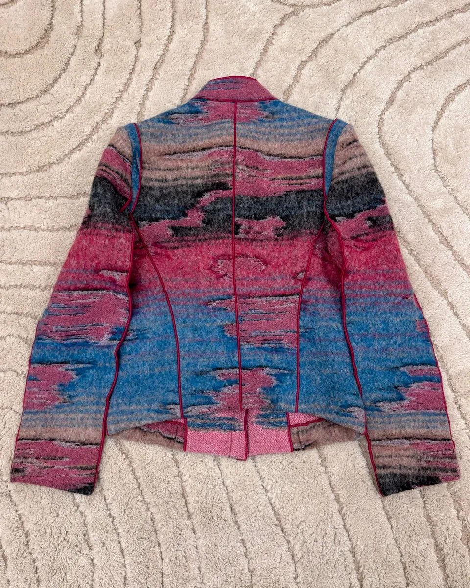 Giorgio Armani × Vintage AW2018 Giorgio Armani Sunrise Mirage Shearling Fur Jacket Size S / US 4 / IT 40 - 3 Thumbnail