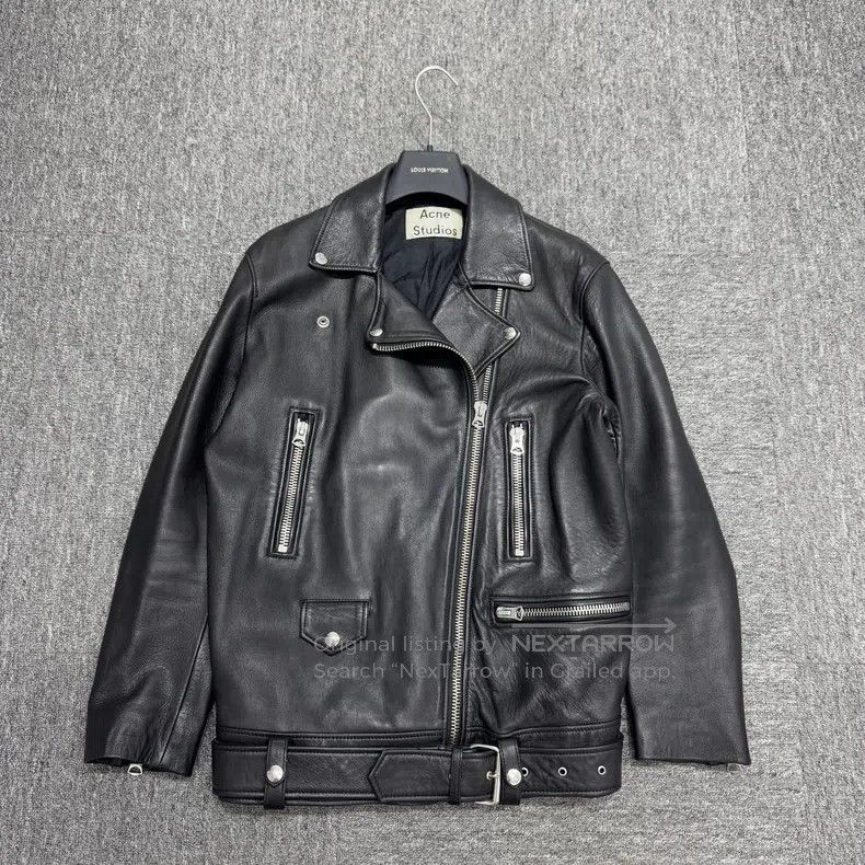 Acne Studios Acne Studios Leather Biker Jacket Size XXS / US 00 / IT 34 - 1 Thumbnail