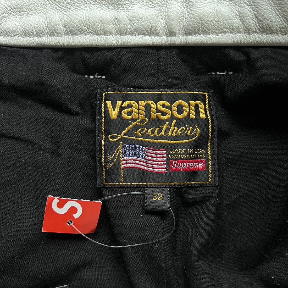 Supreme Supreme Ghost-rider Vanson Leather Pants (White) Size US 32 / EU 48 - 10 Thumbnail