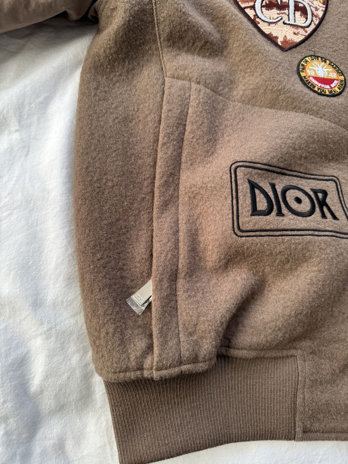 Dior Dior x Jack Kerouac Fall 22 Wool Patched Bomber Size US XXL / EU 58 / 5 - 8 Thumbnail