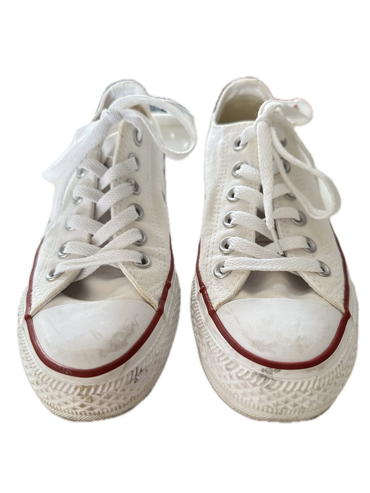 Converse White Converse Low Top Chuck Taylor All Star Shoes 7W 5M Size US 7 / IT 37 - 2 Thumbnail