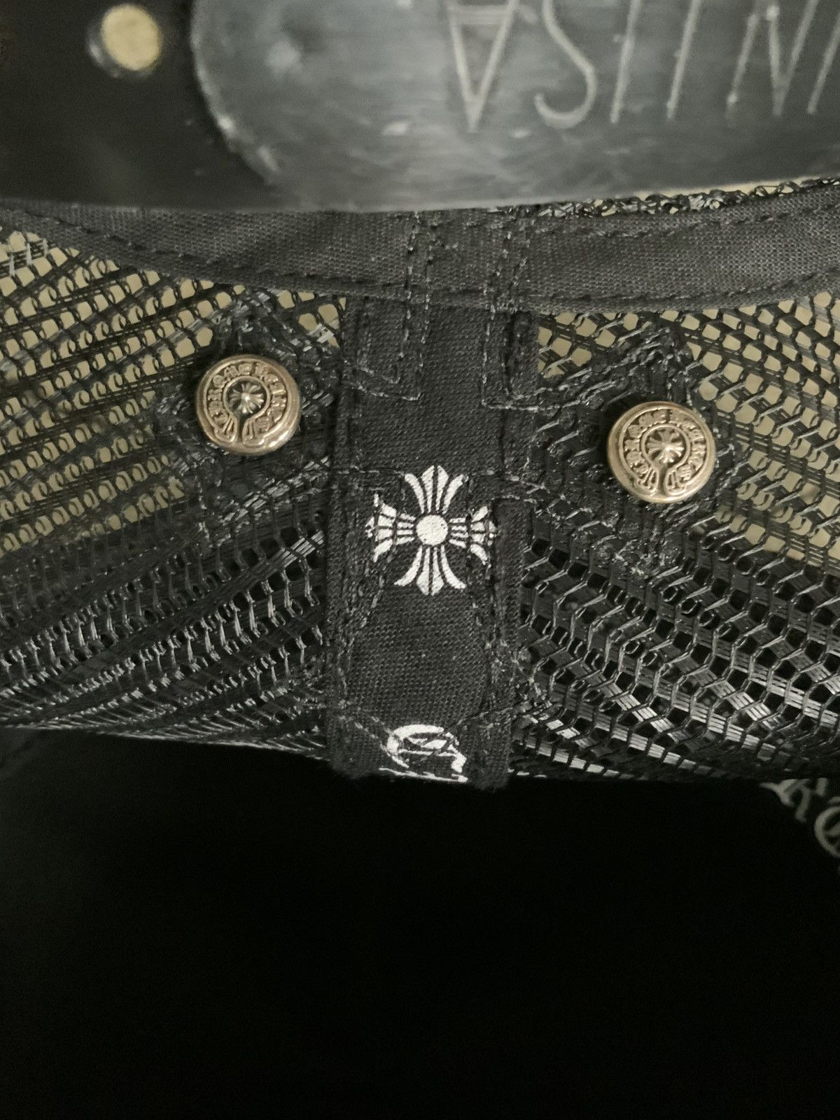 Chrome Hearts CHROME HEARTS CEMETERY CROSS PATCH LEATHER TRUCKER HAT Size ONE SIZE - 9 Thumbnail