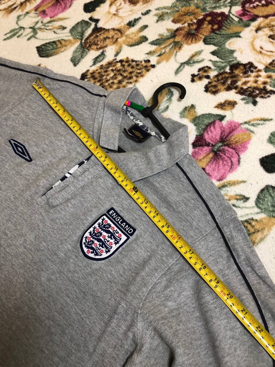 Umbro Umbro England 1994/96 Training Polo Vintage Gray Size US XL / EU 56 / 4 - 9 Thumbnail