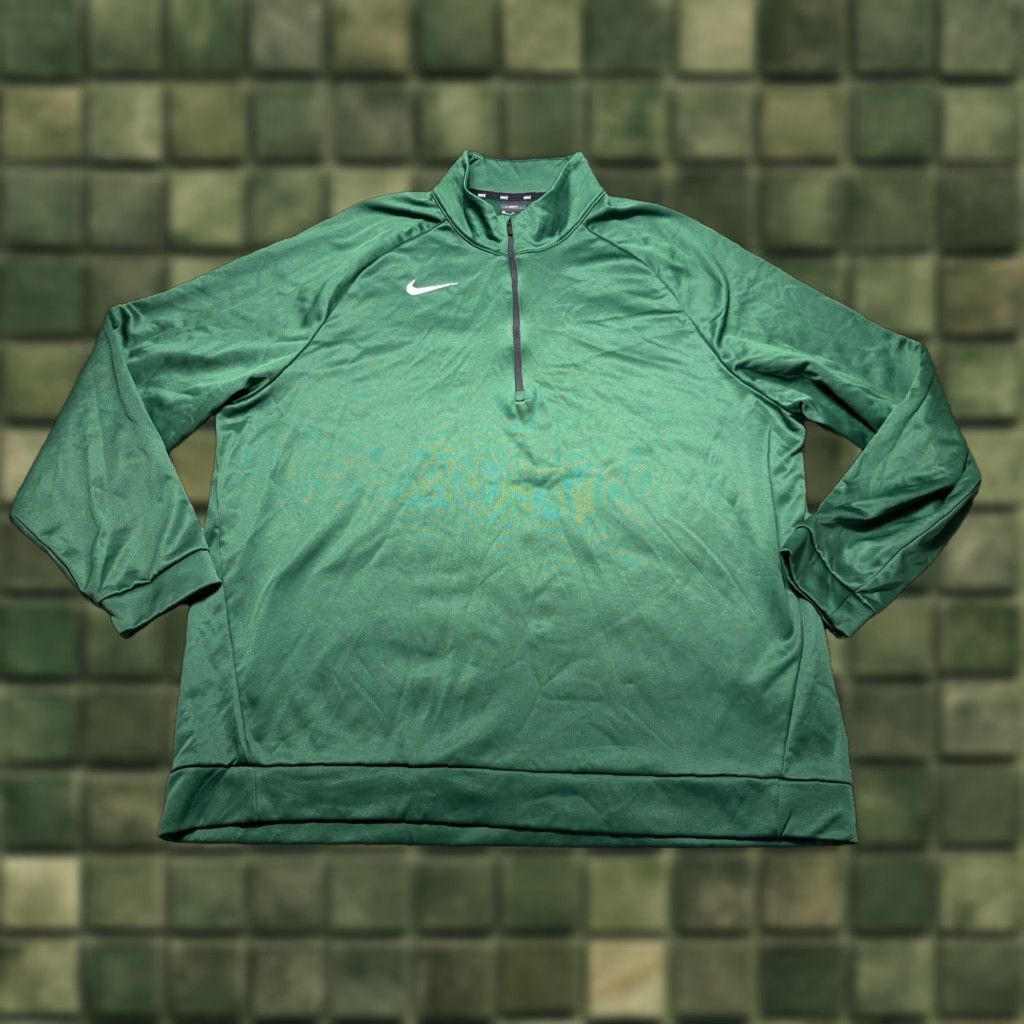 Nike Nike Jacket Mens 3XL Green Track Jacket Full Zip Long Sleeve Sweatshirt Size US XXL / EU 58 / 5 - 1 Thumbnail